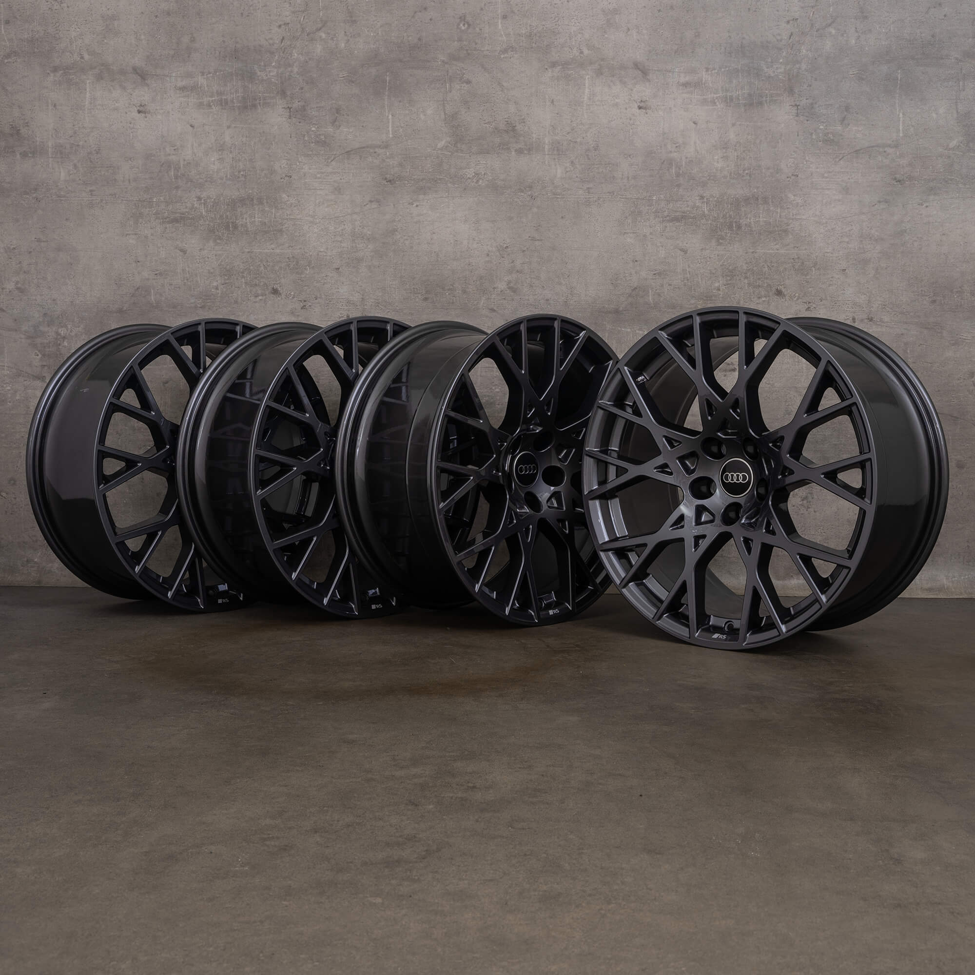 Originele Audi RS3 velgen 19 inch 8Y 8Y0601025DA 8Y0601025CS grijs hoogglans NIEUW