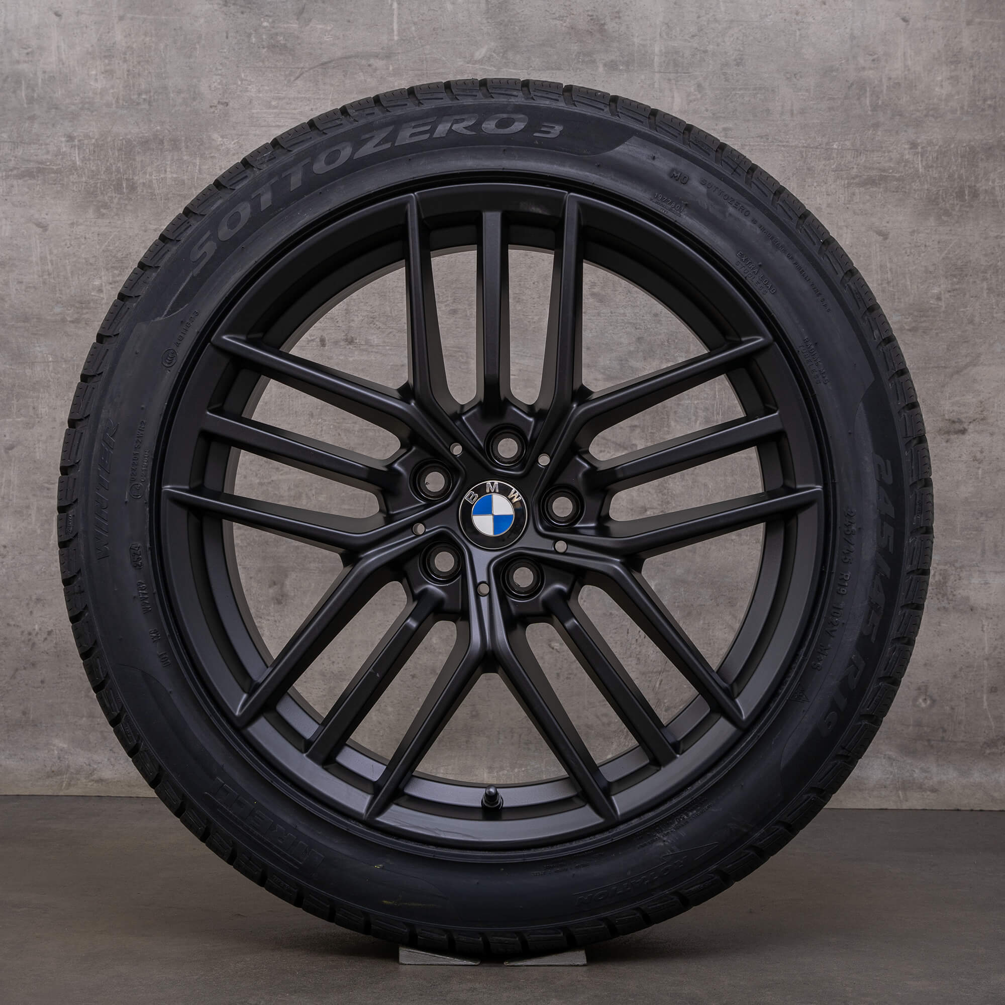 OEM BMW 5 series i5 winter wheels 19 inch G60 G61 rims styling 933 5A324D6 black matt NEW