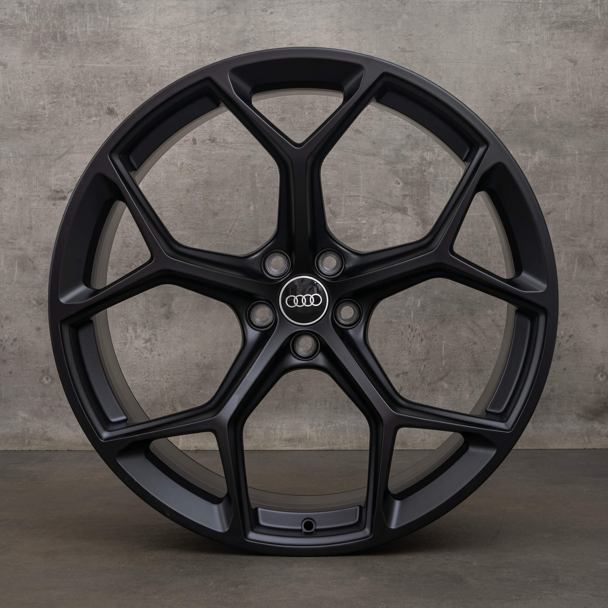 OEM Audi RS6 RS7 rims 22 inch 4K C8 4K0601025BM honeycomb design black matt NEW