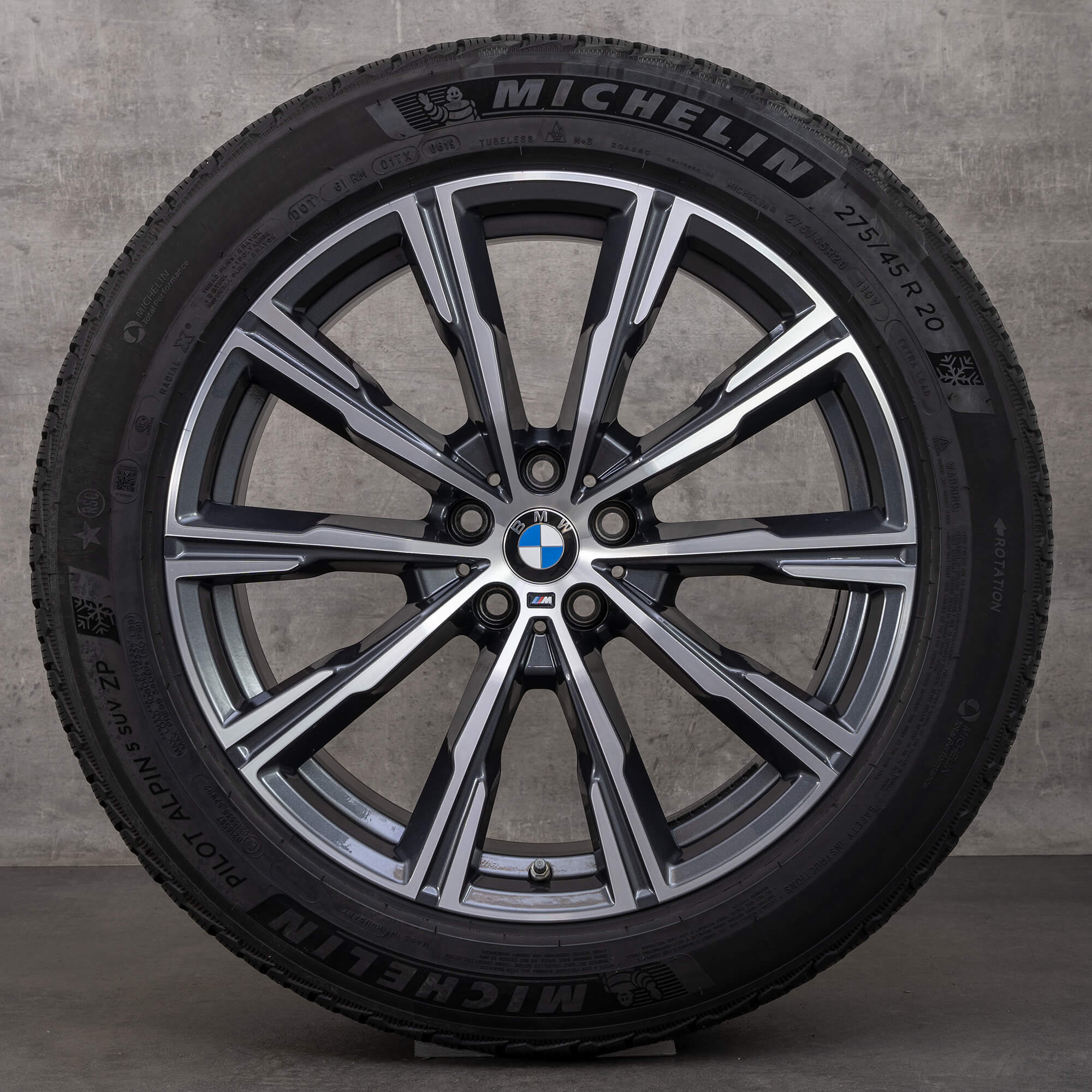 BMW X5 G05 X6 G06 jante 20 inch anvelope iarna roti Styling M740 8071996