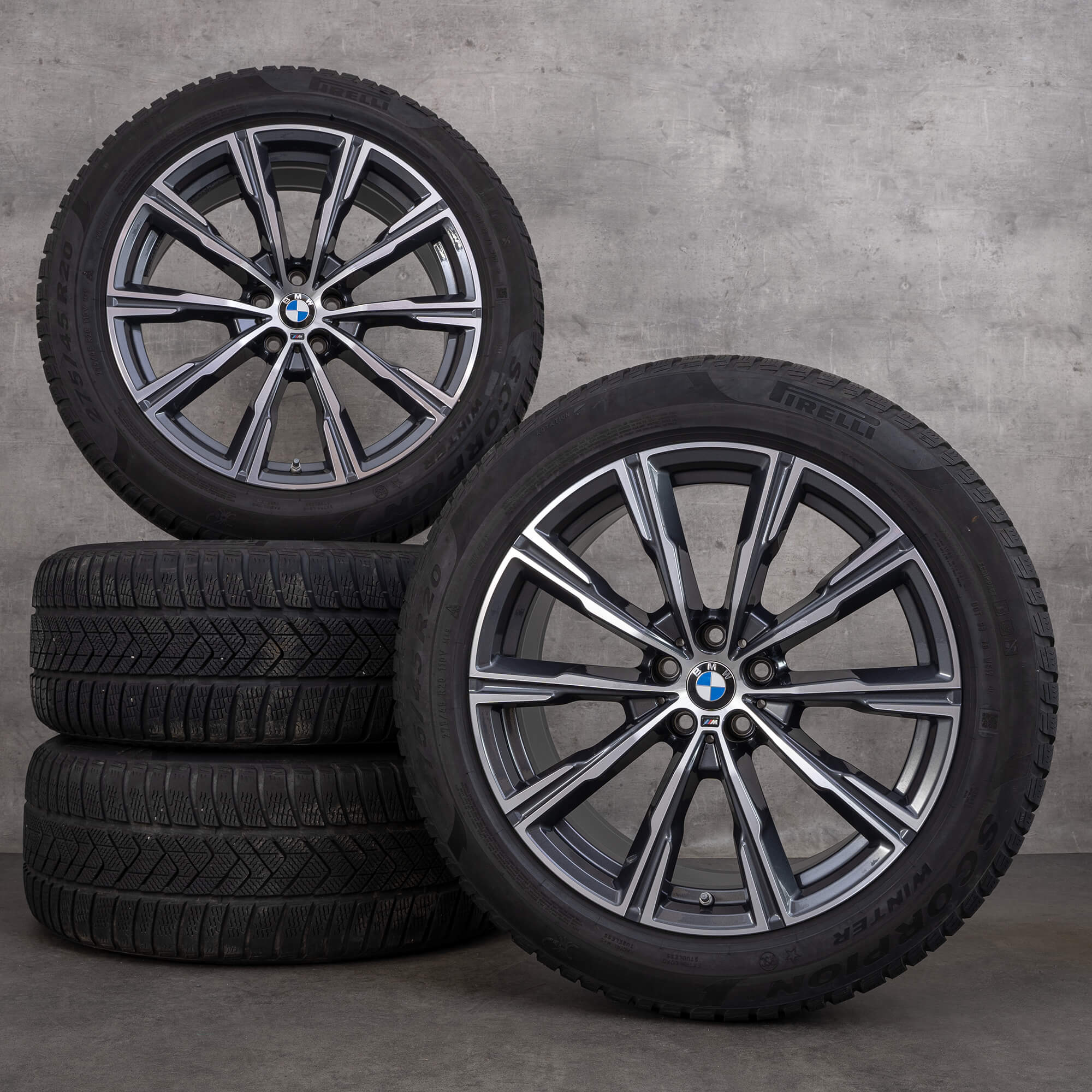 BMW 20 polegadas X5 G05 X6 G06 aros estilo M740 pneus de inverno rodas 8071996