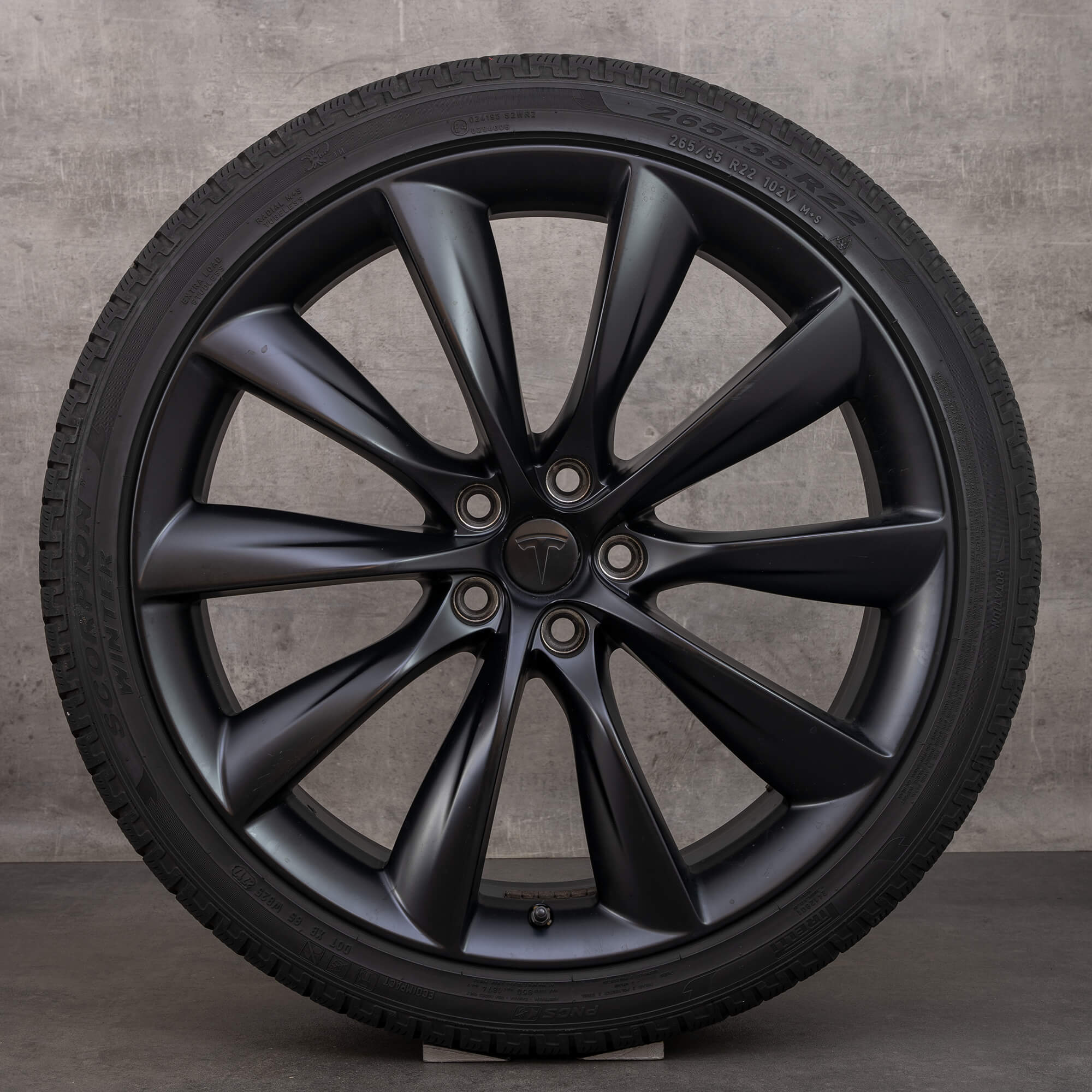 Tesla 22 inch Model X rims winter tires OEM wheels alloy rims