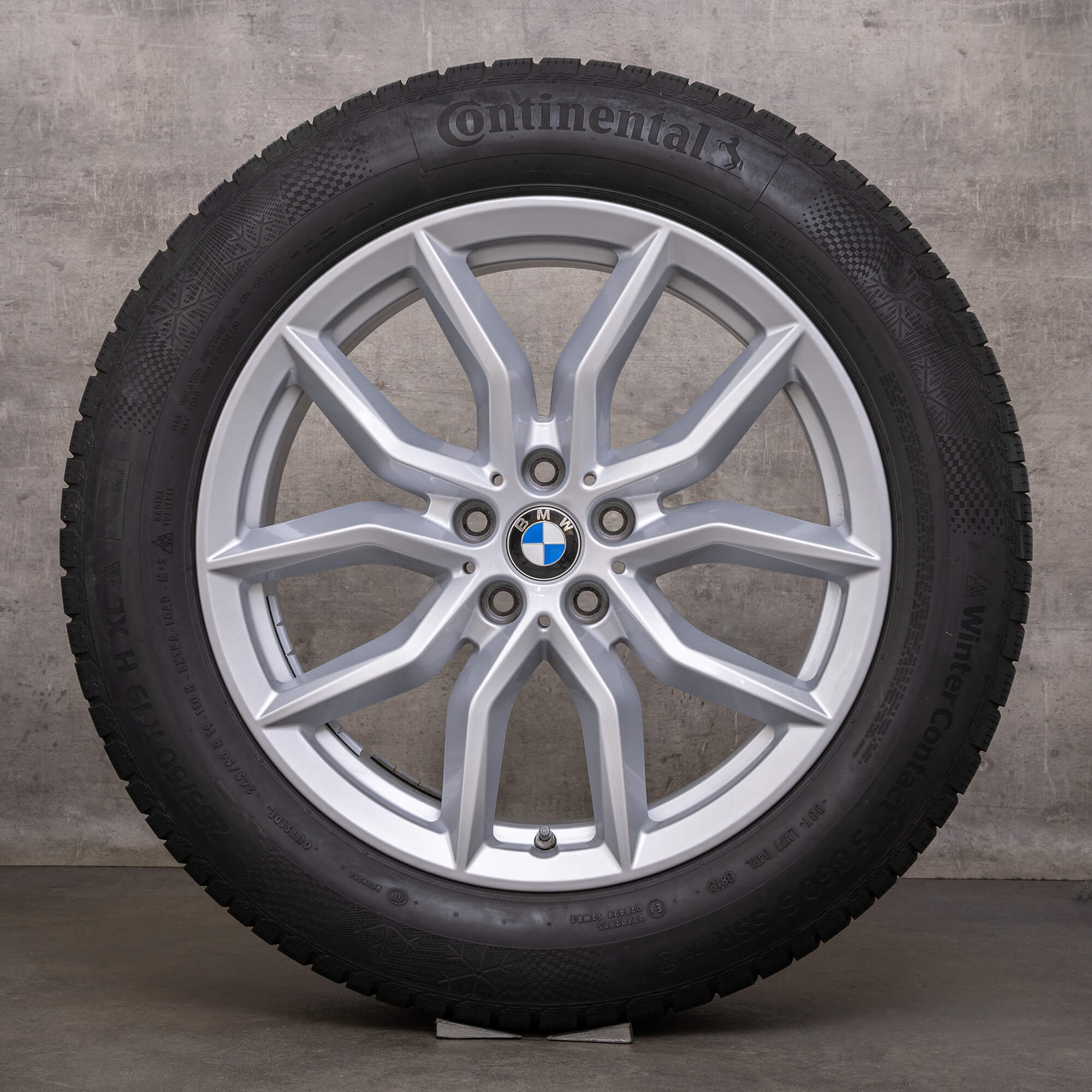 Jantes de inverno originais BMW X5 X6 19 polegadas G05 G06 jantes estilo 734 6880685 prata