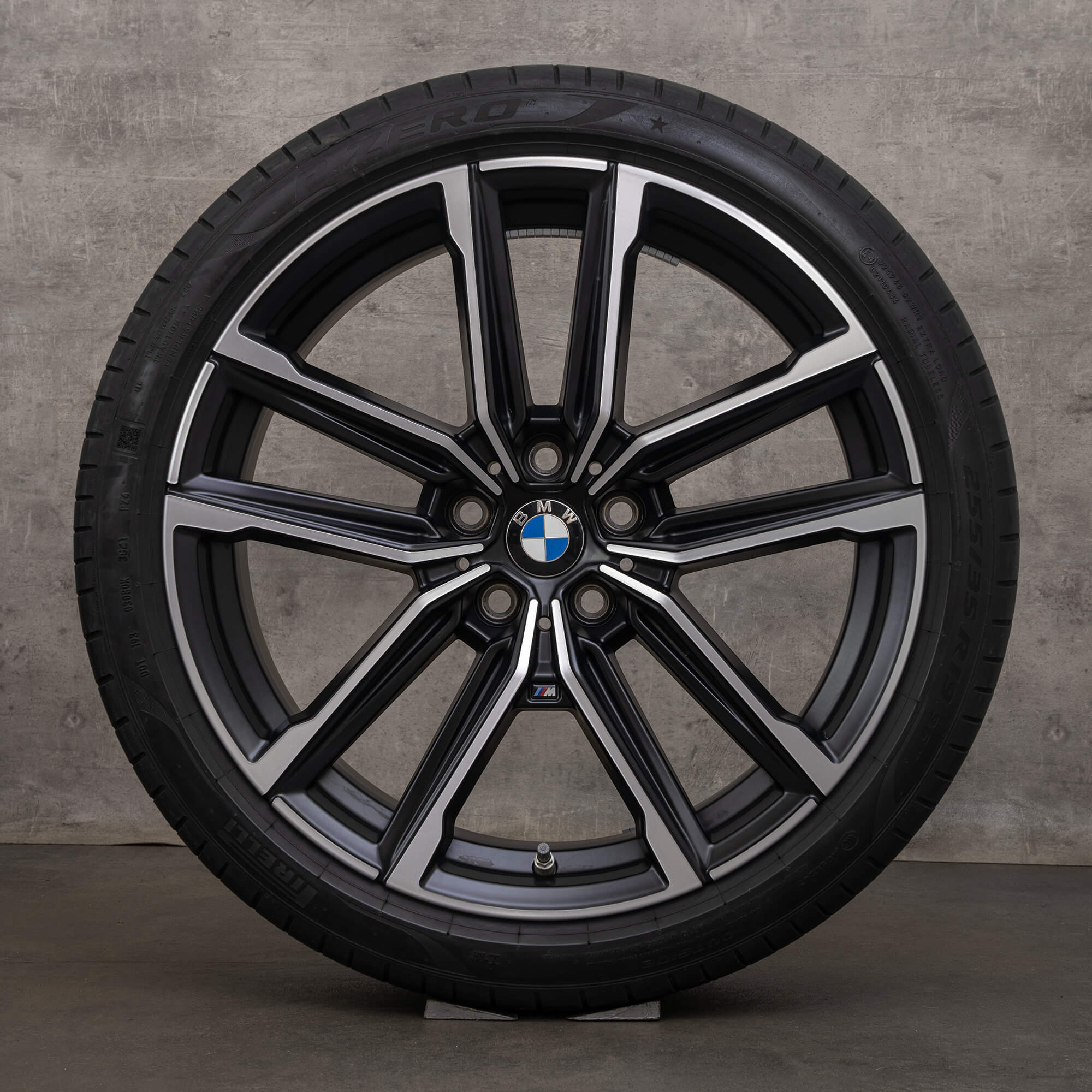 OEM BMW 2 Series 3 4 winter wheels 19 inch G42 G20 G21 G22 G23 rims 8747000 8747001 Styling 797 M tires jet black high-sheen