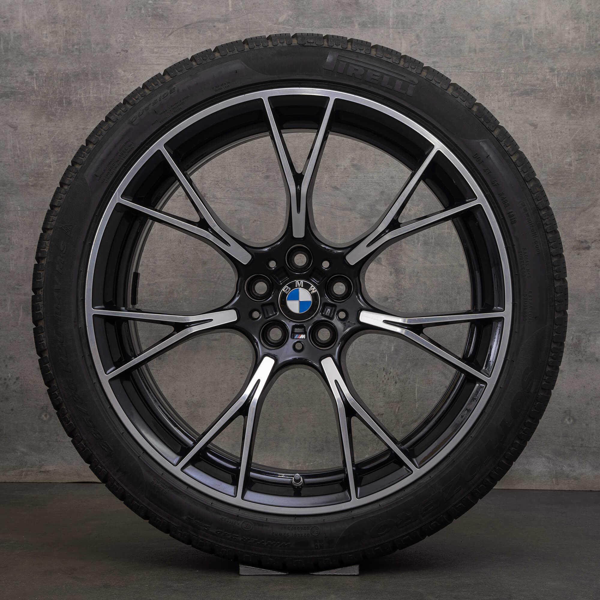 Originele BMW M5 winterwielen 20 inch F90 velgen styling 789 M 8073849 8073850 zwart hoogglans