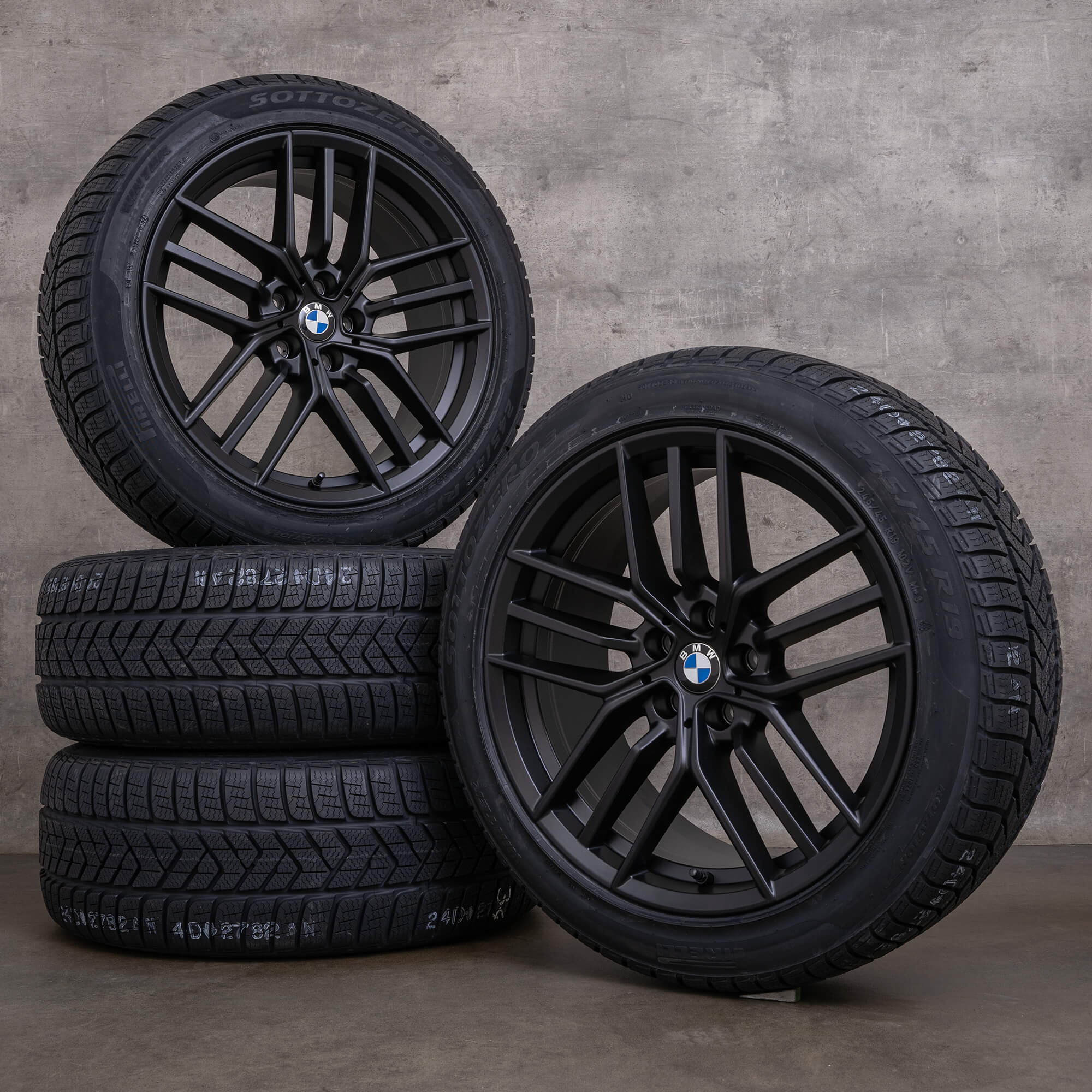 OEM BMW 5 series i5 winter wheels 19 inch G60 G61 rims styling 933 5A324D6 black matt NEW