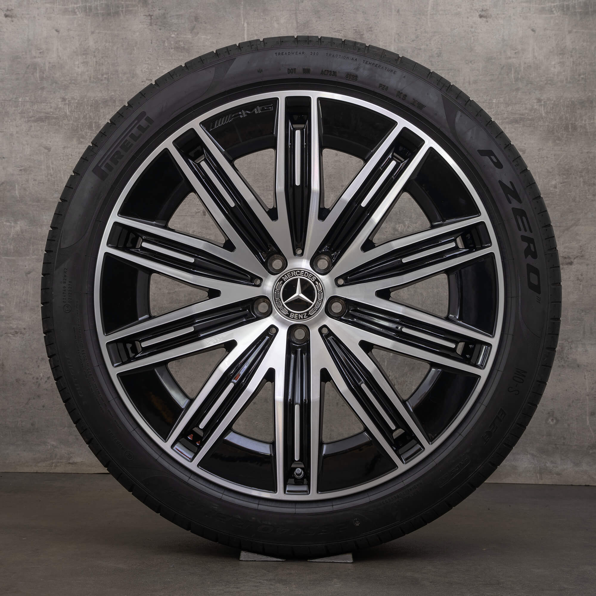 OEM Mercedes Benz EQE AMG winter wheels 21 inch SUV X294 rims A2944011200 black high-gloss