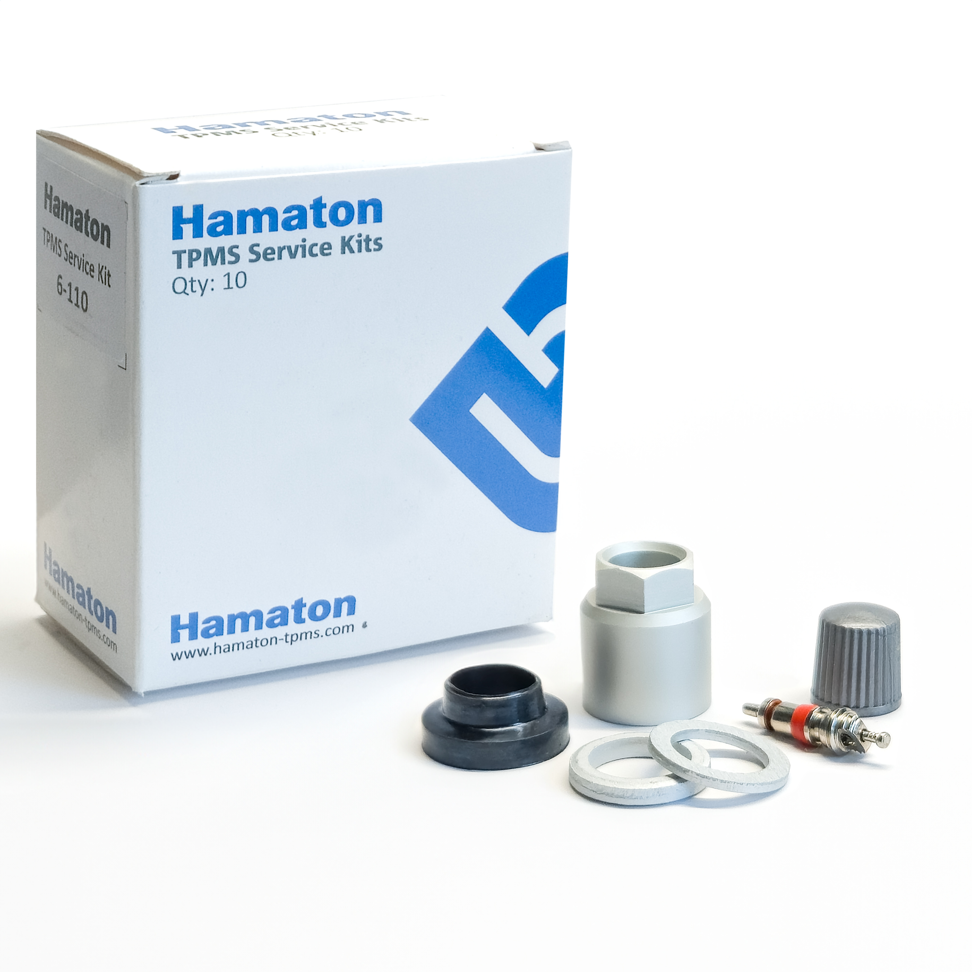 Hamaton Kit de Servicio 6-110 TMPSS TPMS Set para sensores HUF RDE, TRW y Lear