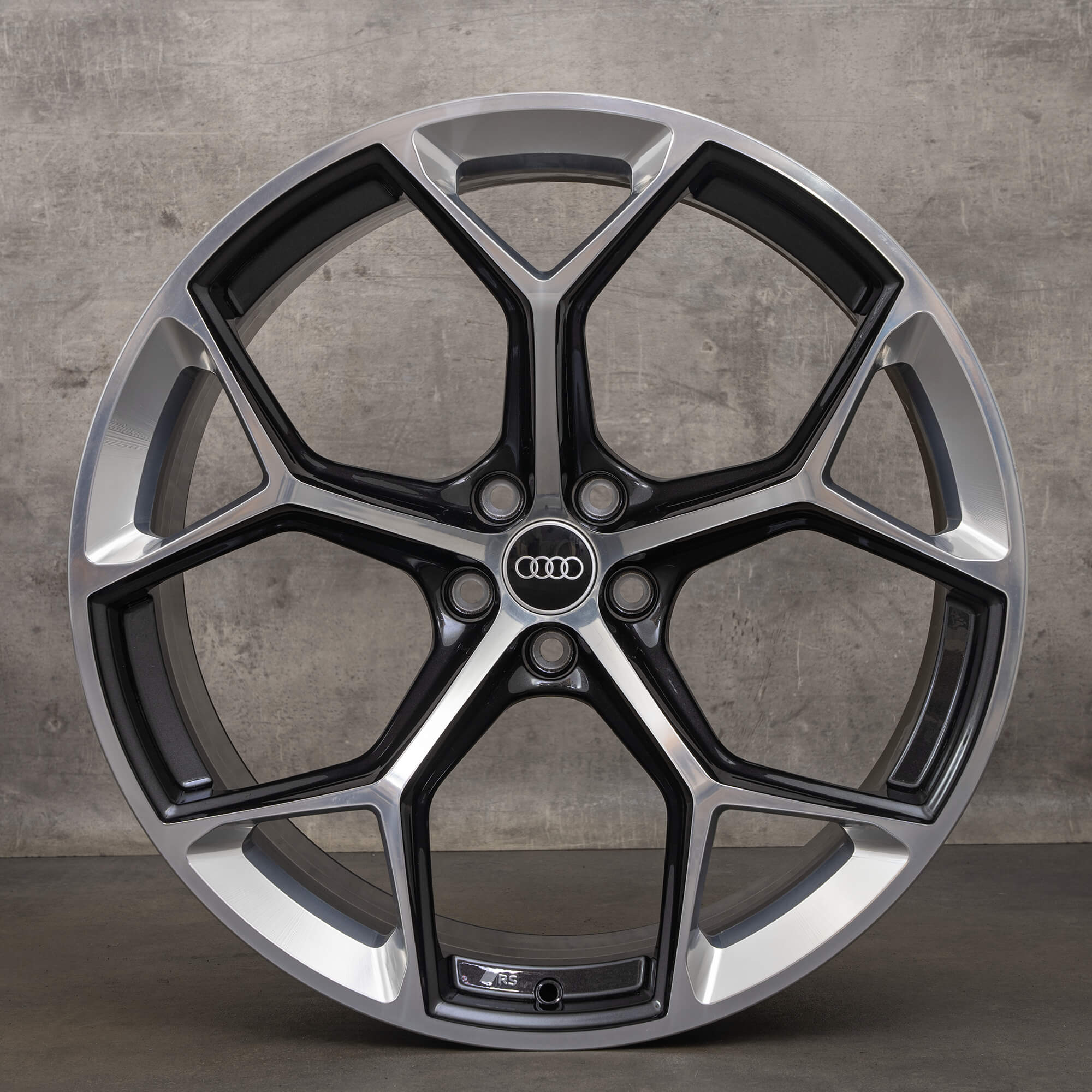 OEM Audi RS6 RS7 4K C8 22 inch rims 4K0601025BM honeycomb design black NEW