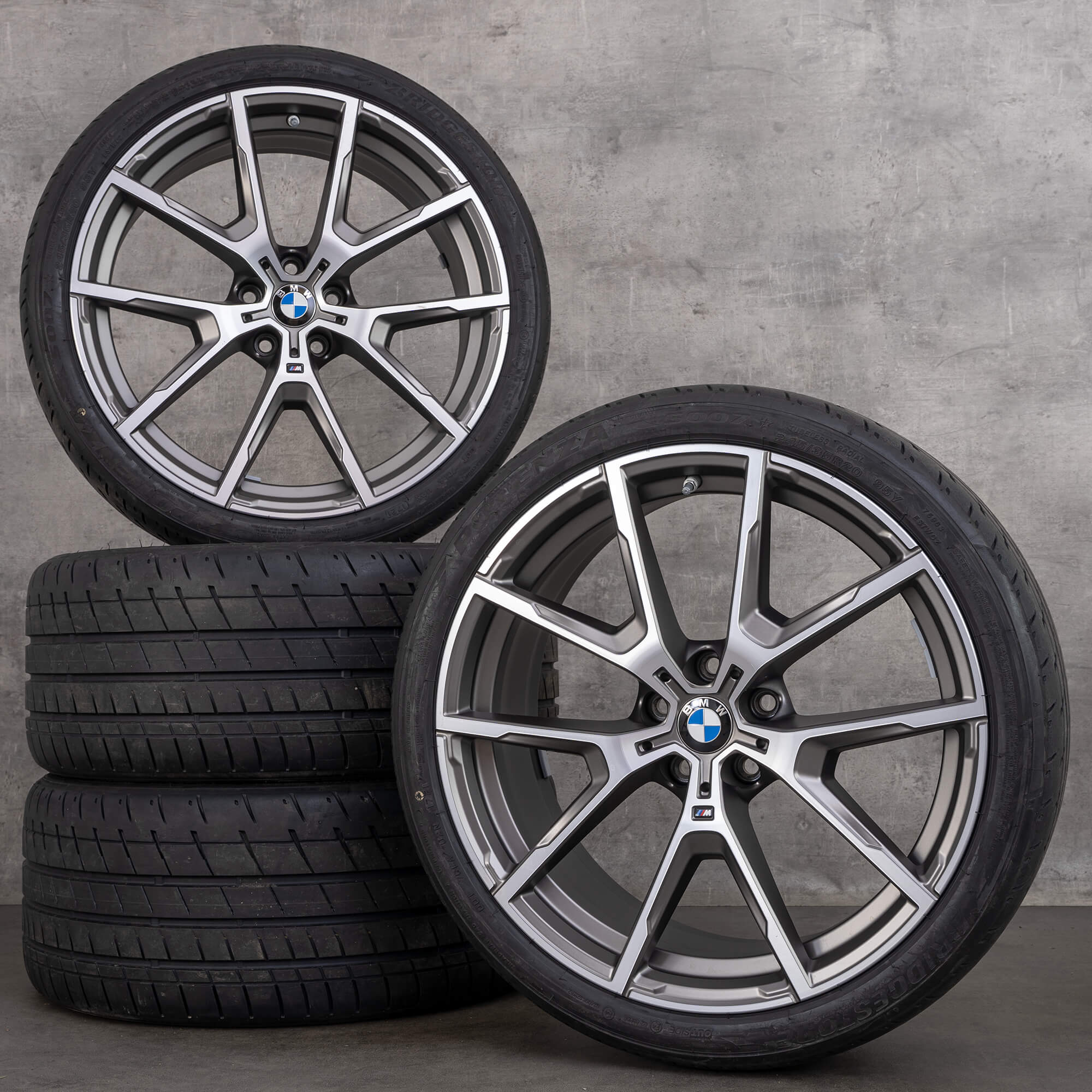 BMW 8 series G14 G15 summer wheels 20 inch tires rims 8072023 8072024