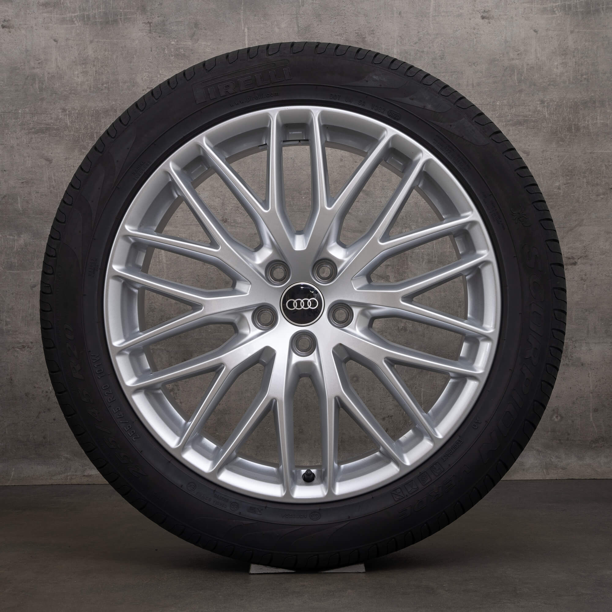 OEM Audi Q5 SQ5 rims 20 inch FY summer wheels 80A601025AB silver