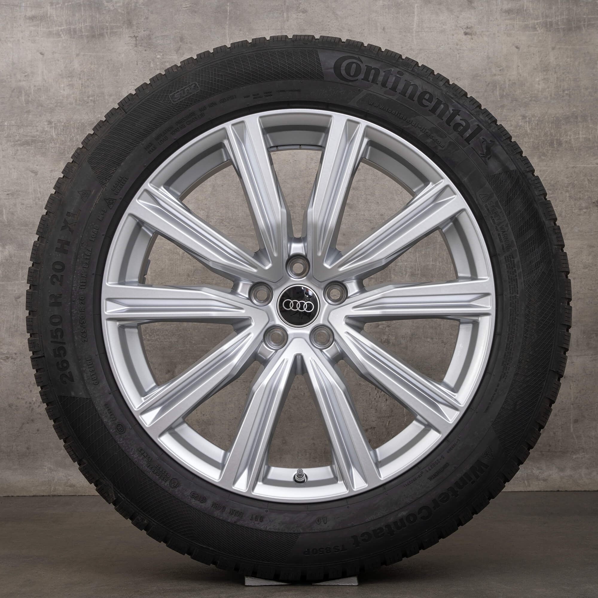 Original Audi Q8 SQ8 4M 20 inch winter tires rims 4M8601025T silver