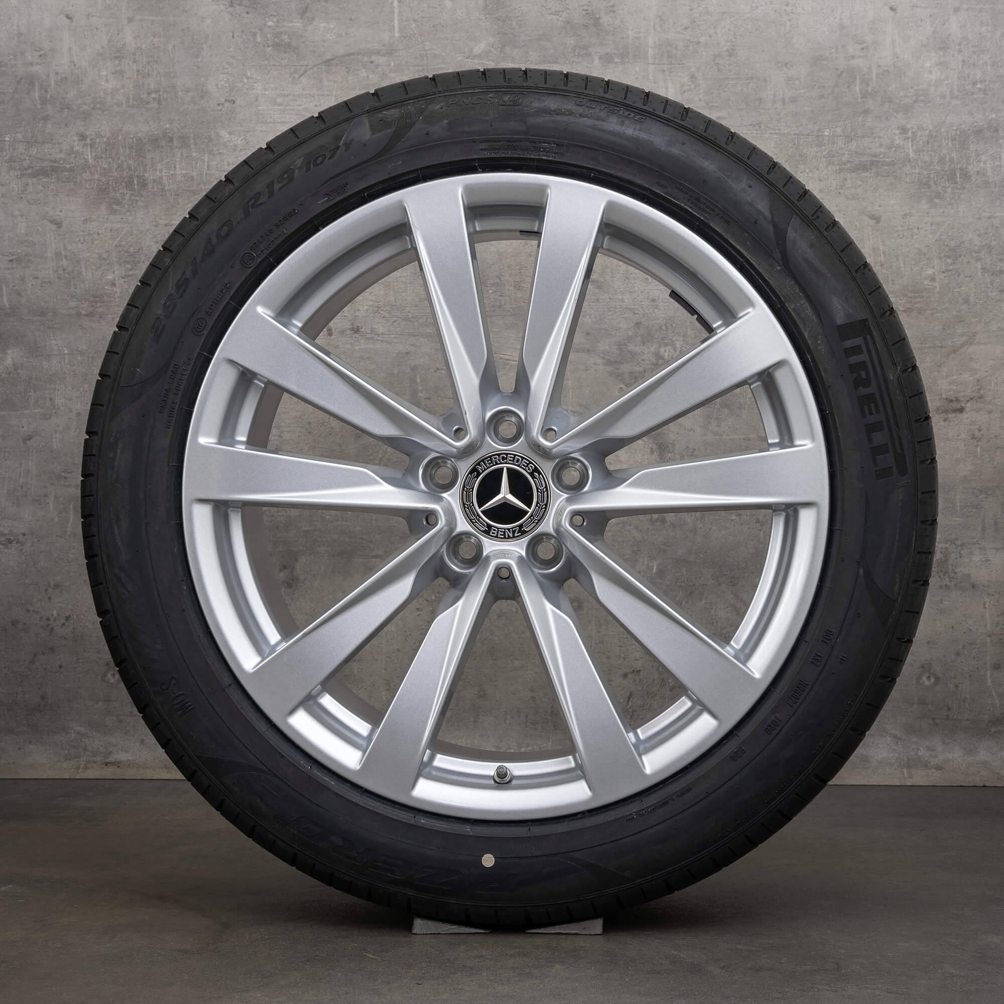 Jante originale Mercedes Benz S-Class 19 inch W223 V223 X223 roți de vară A2234013100 A2234013200 argintiu