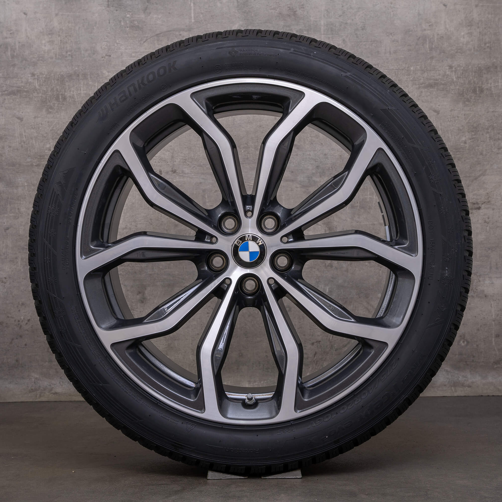 Original BMW X3 X4 Winter wheels 20 inches G01 G02 Styling jantes 695 6877329 6877330 orbit grey front polish