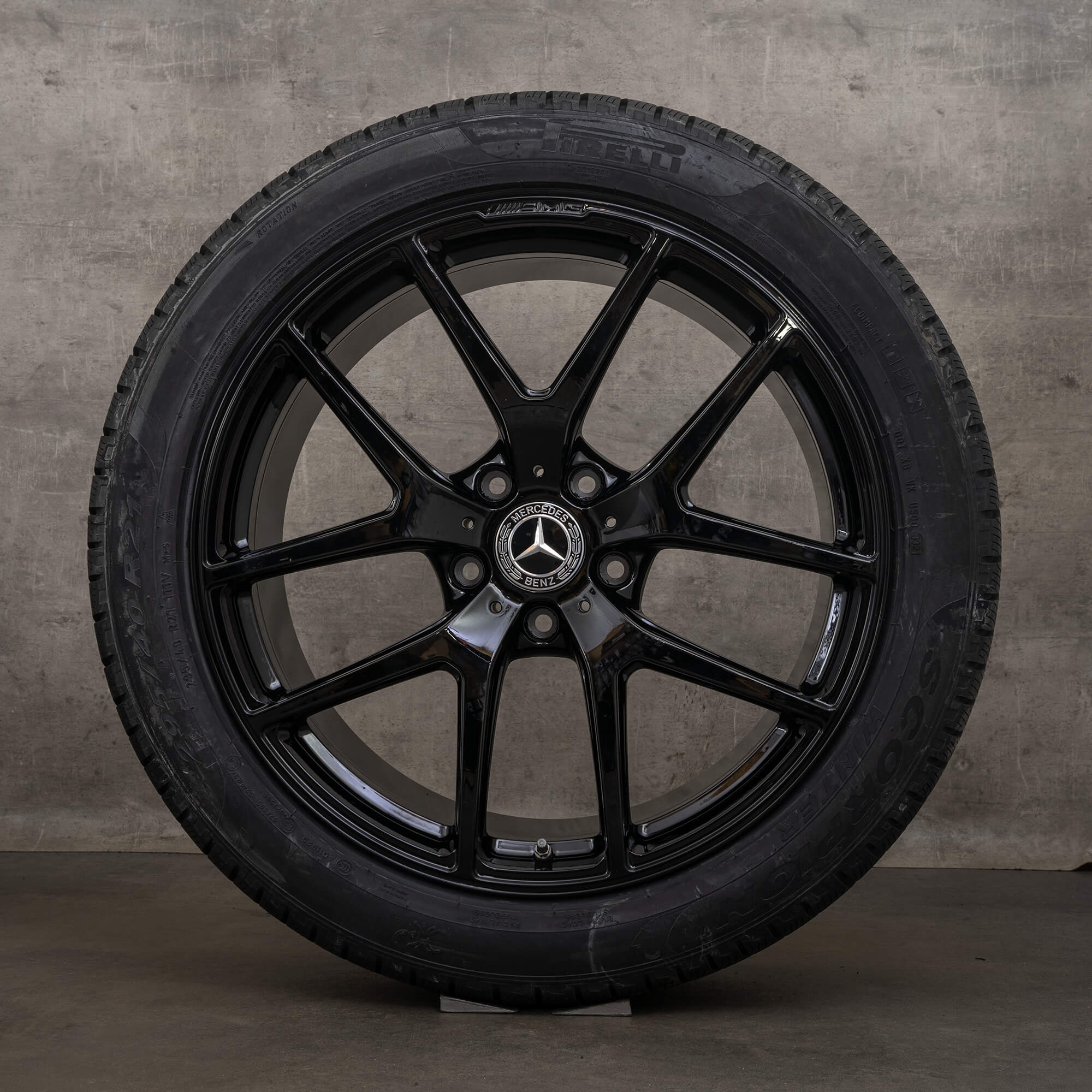 Originele Mercedes Benz G-Klasse AMG winterwielen 21 inch W463 G 63 65 velgen A4634010400 zwart