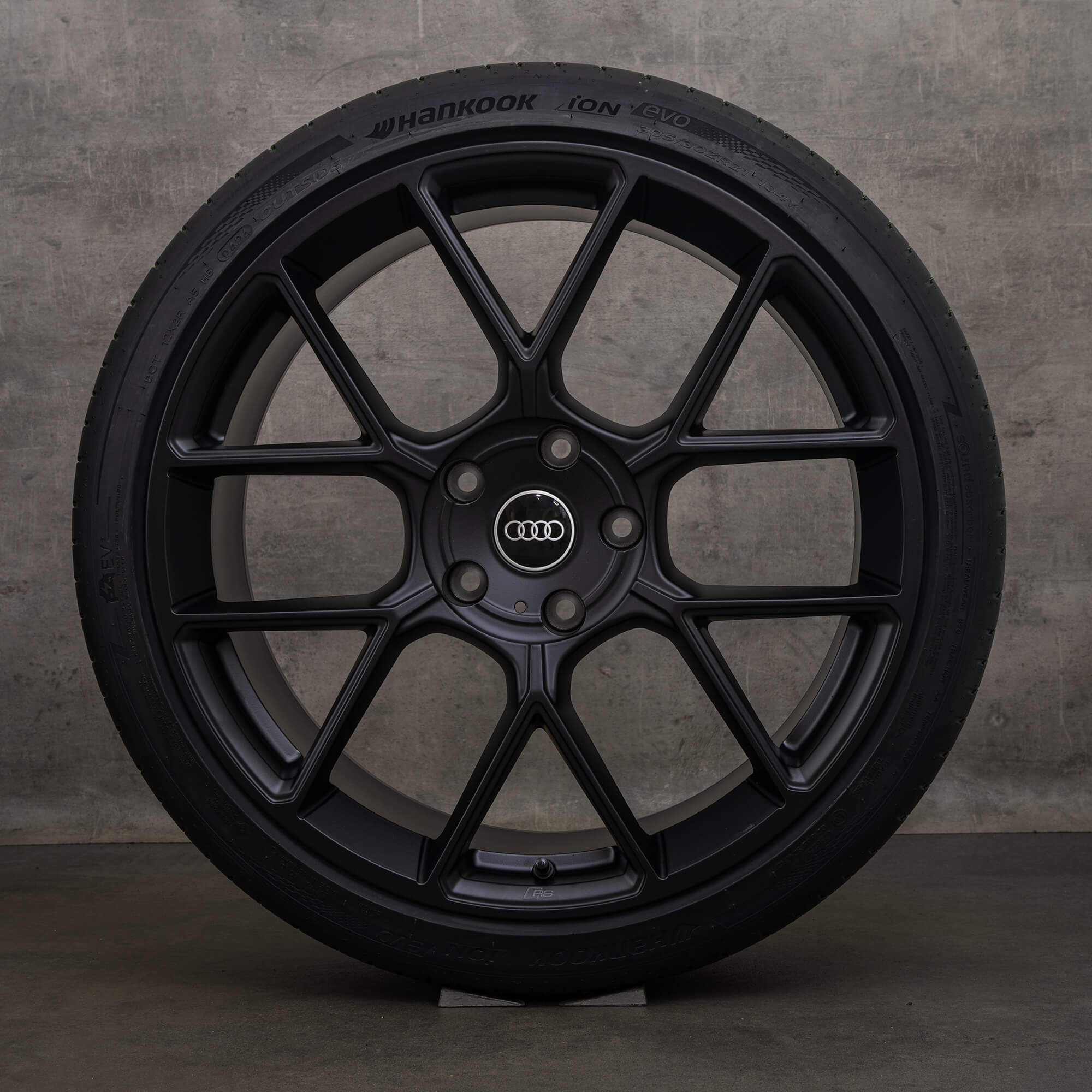 Jante originale AUDI e tron 21 inch GT RS roți de vară 4J3601025CJ 4J3601025DC negru mat NOU