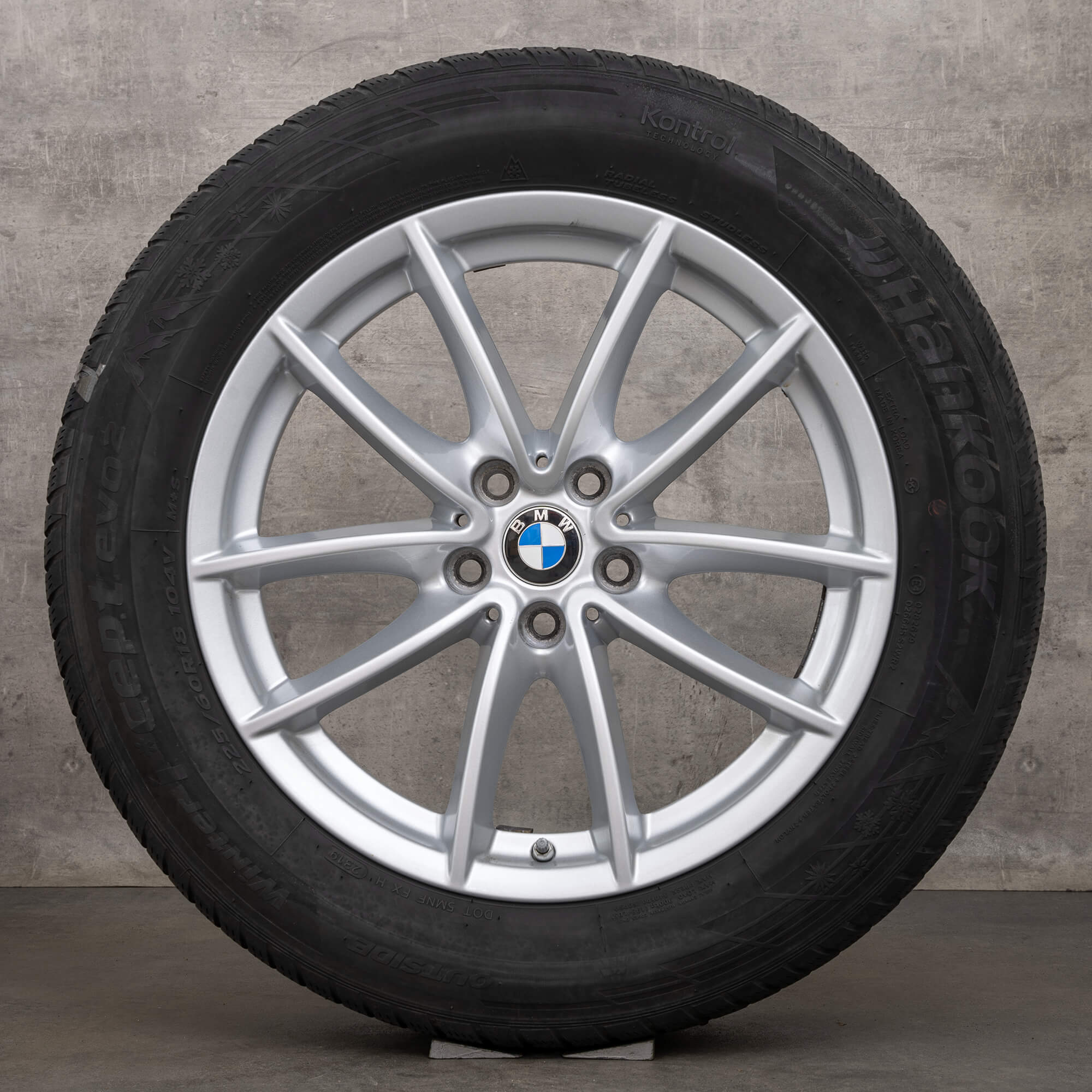 BMW X3 G01 X4 G02 rodas de inverno jantes 18 polegadas 618 pneus 6880047 prata