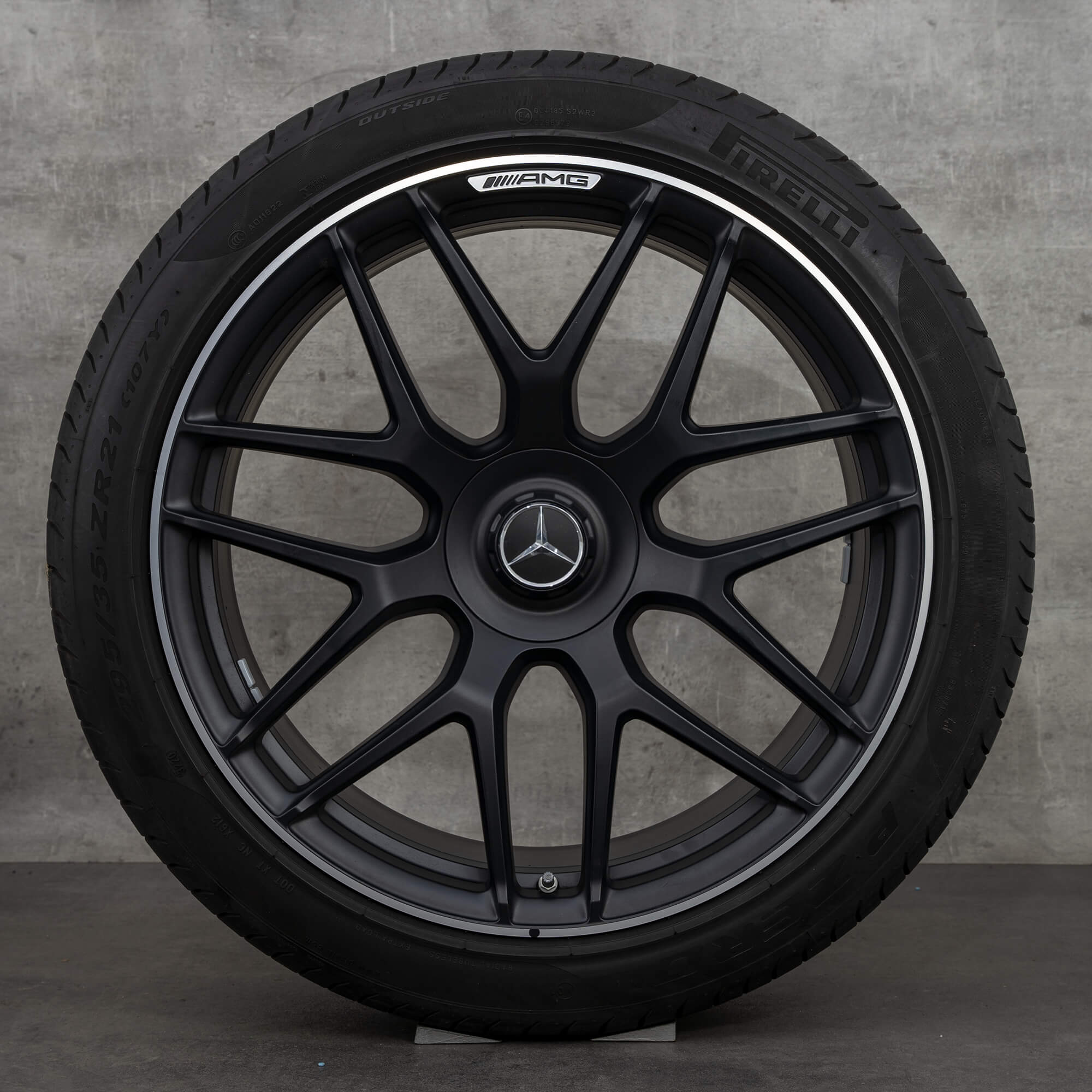 21 tommer fælge Mercedes GLC AMG GLC 63 C253 X253 sommerdæk sommerhjul 6 mm