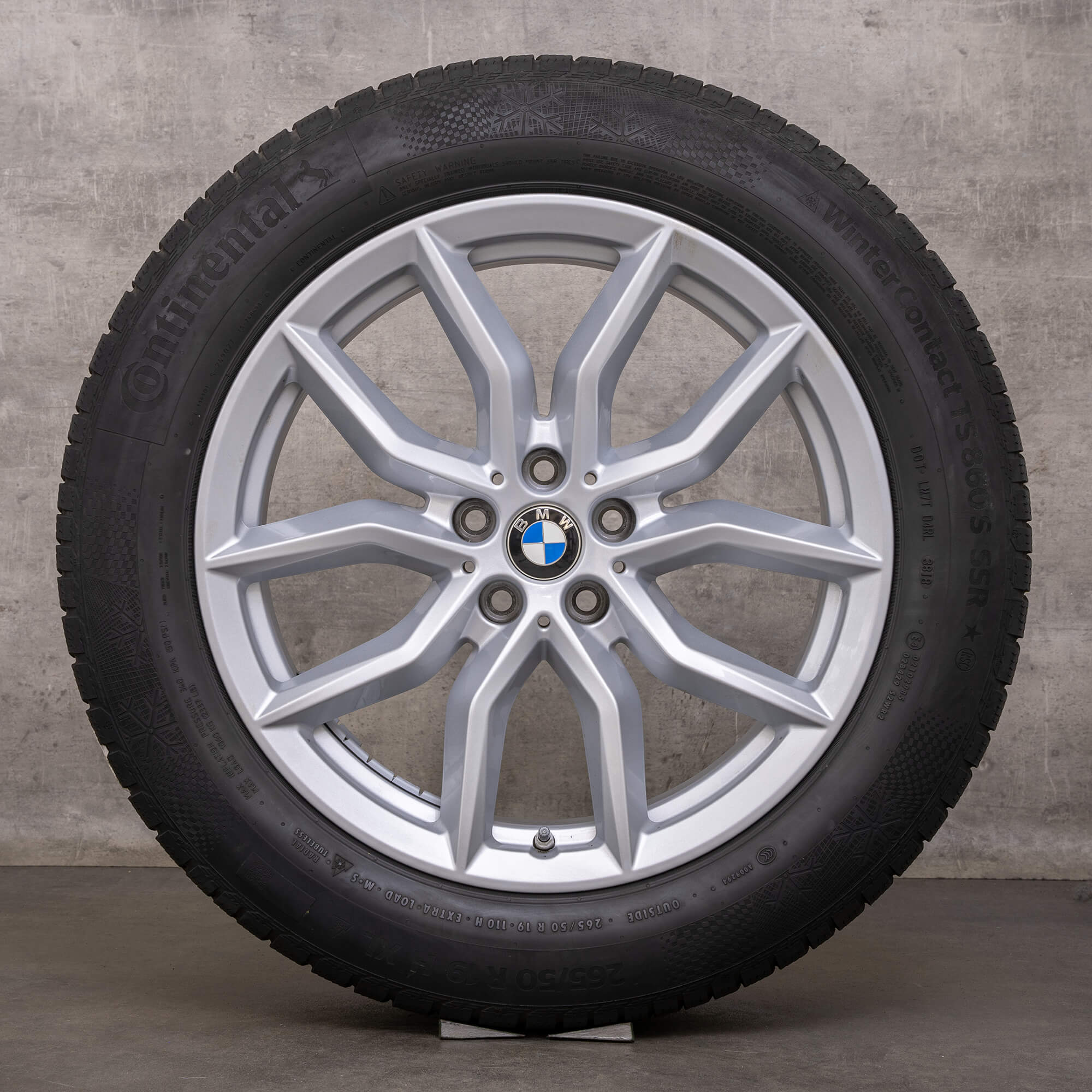 Jantes de inverno originais BMW X5 X6 19 polegadas G05 G06 jantes estilo 734 6880685 prata