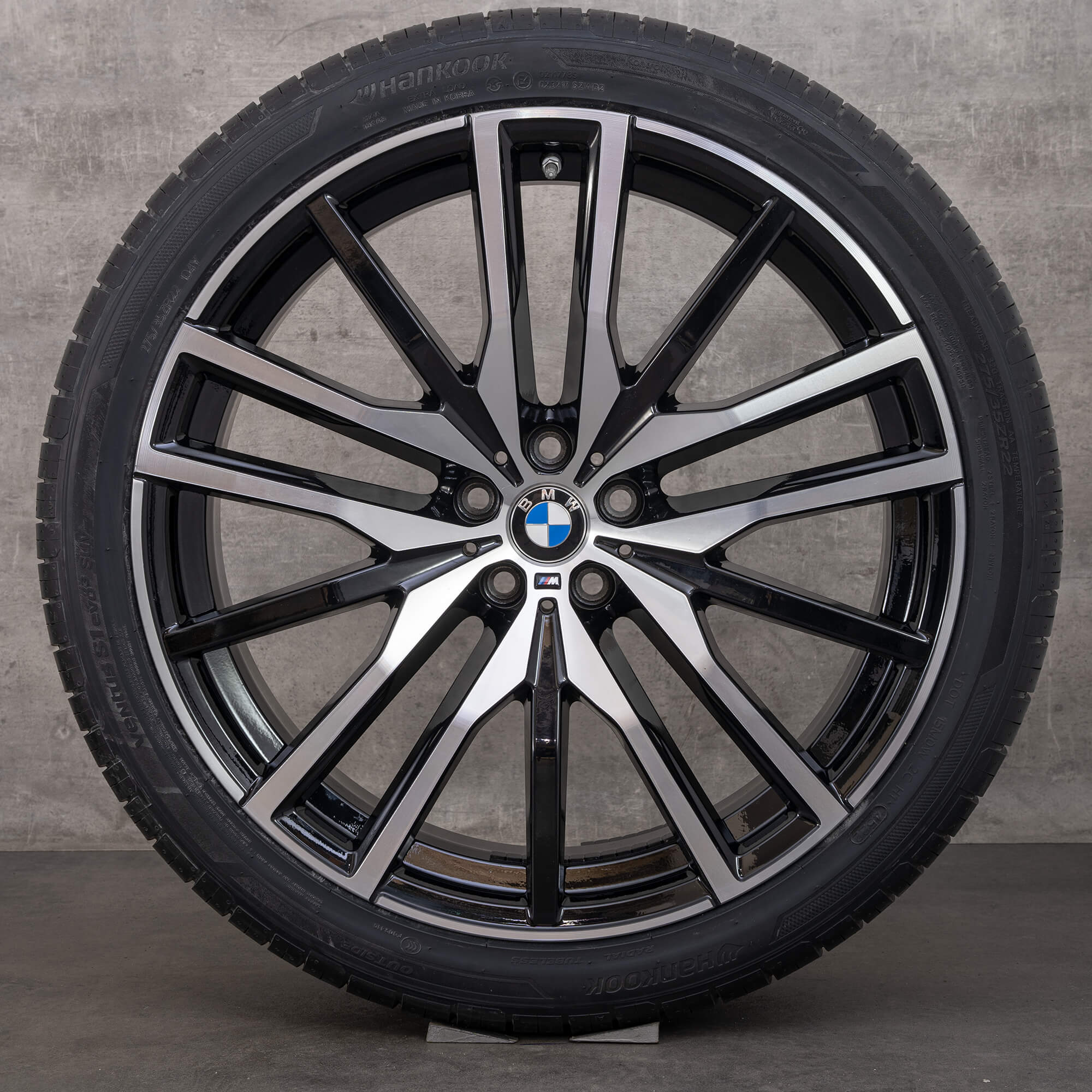 Jante BMW 22 inch X5 G05 X6 G06 stil M742 roți de vară anvelope vară