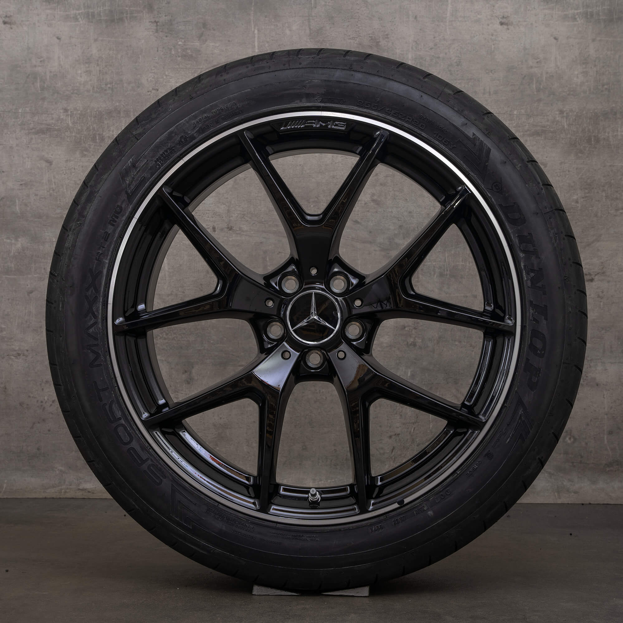 Originele Mercedes Benz GLC AMG velgen 20 inch X253 C253 zomerwielen A2534015500 zwart hoogglans NIEUW