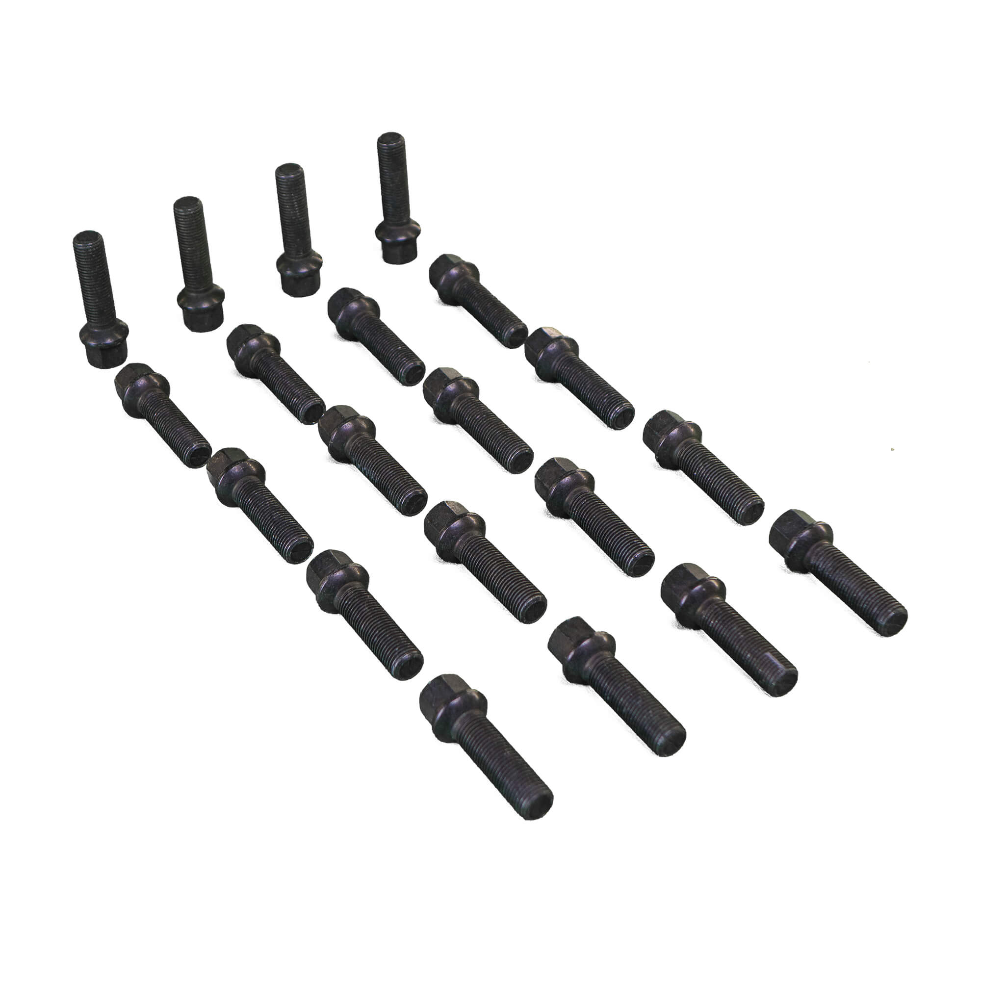 20x wheel bolts spherical collar M14 x 1.5 x 45 mm black for Mercedes G-Class W463