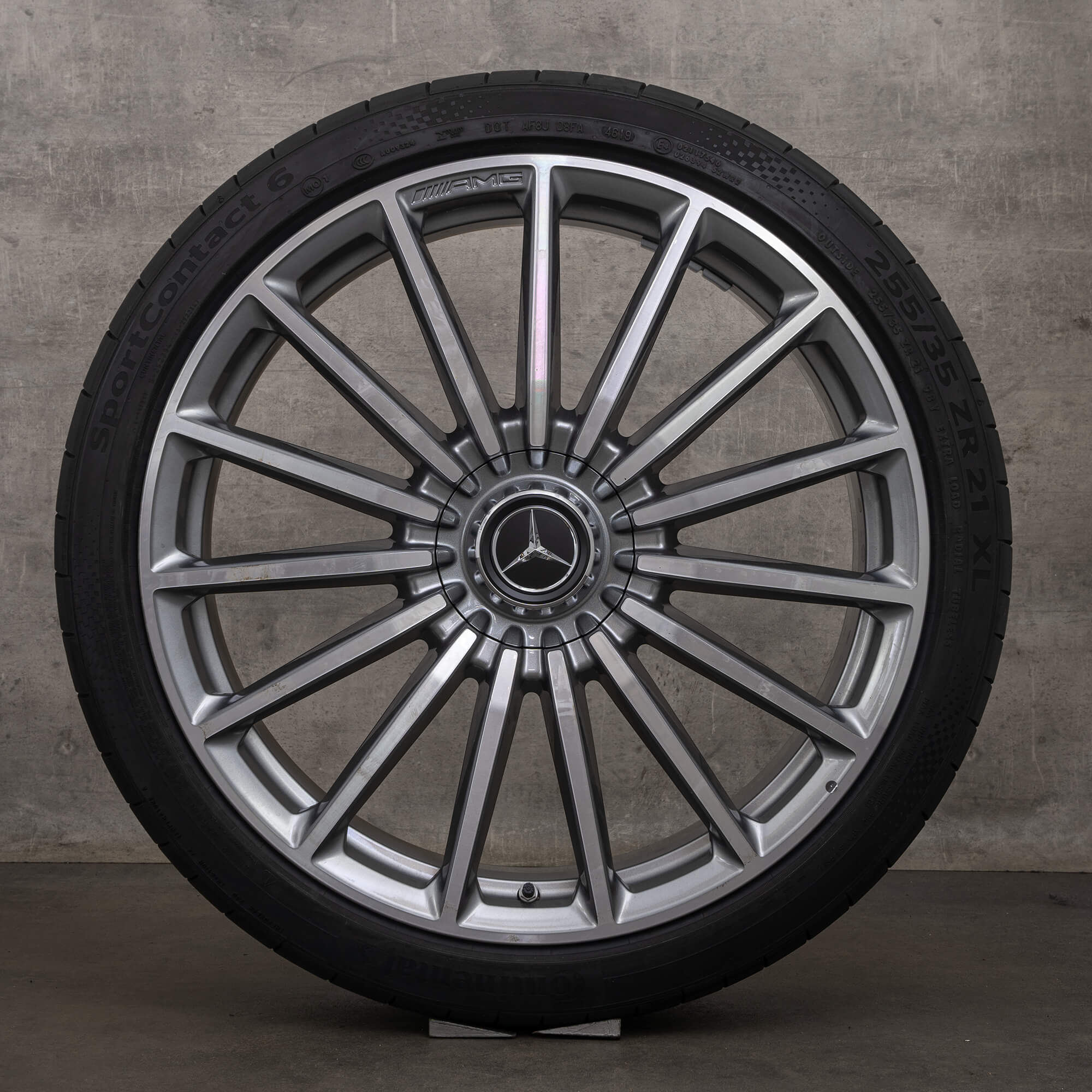 OEM Mercedes Benz GLA AMG 35 45 winter wheels 21 inch X247 H247 rims A2474012200 himalaya grey high-sheen