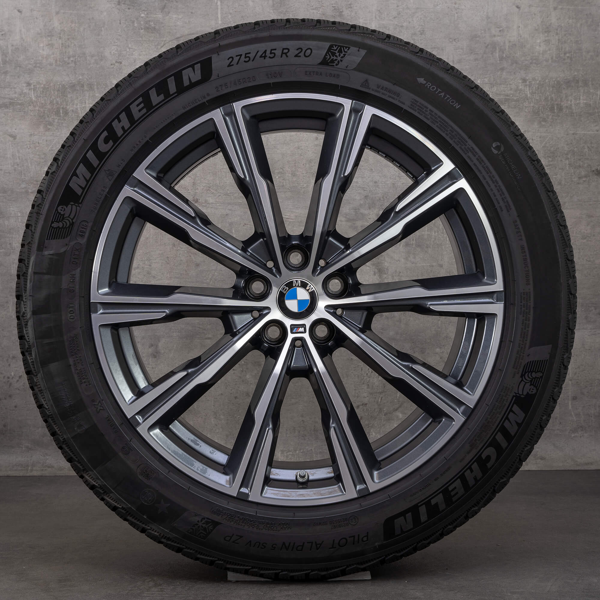 BMW X5 G05 X6 G06 jante 20 inch anvelope iarna roti Styling M740 8071996