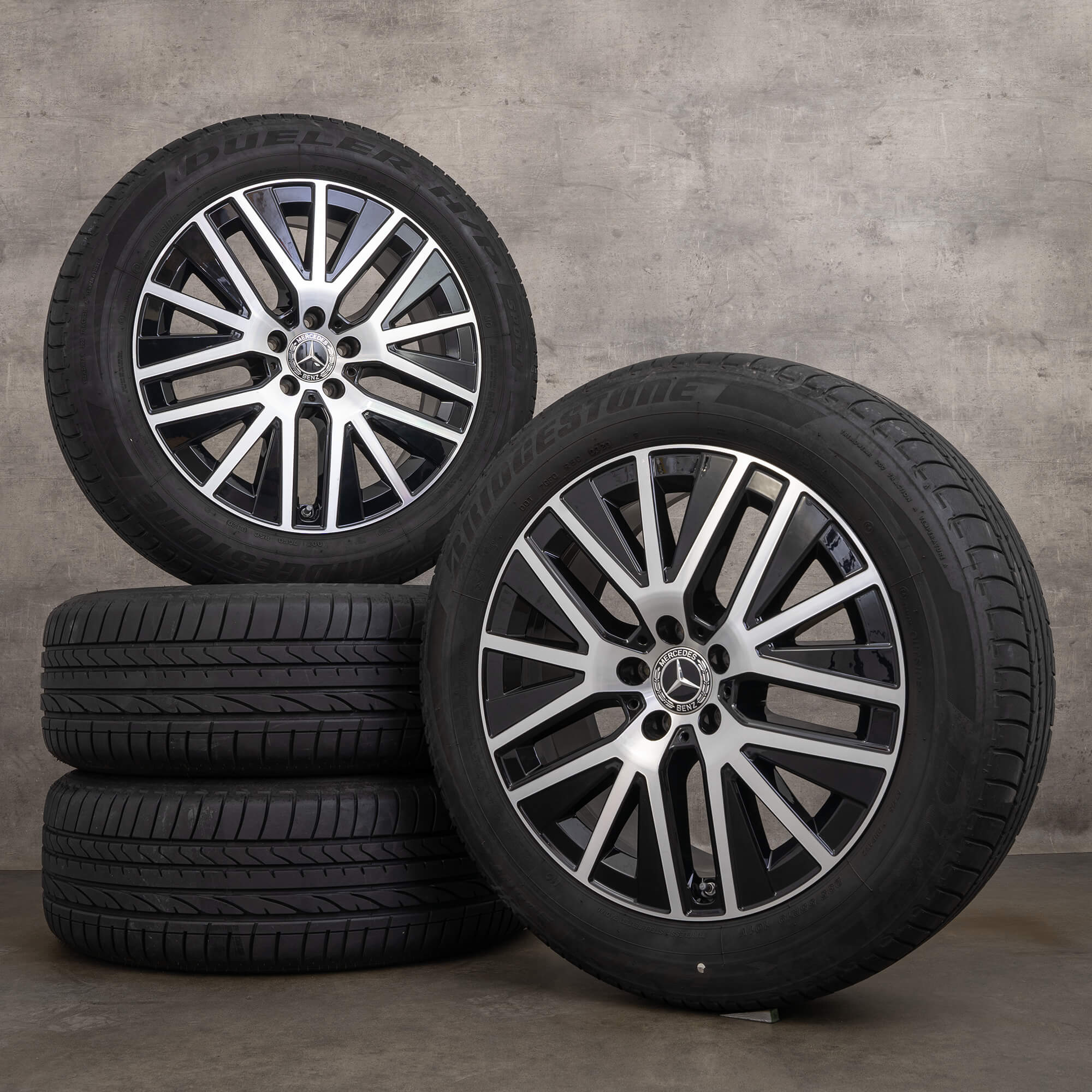 OEM Mercedes GLC X253 C253 19 inch winter tires rims A2534014900 black