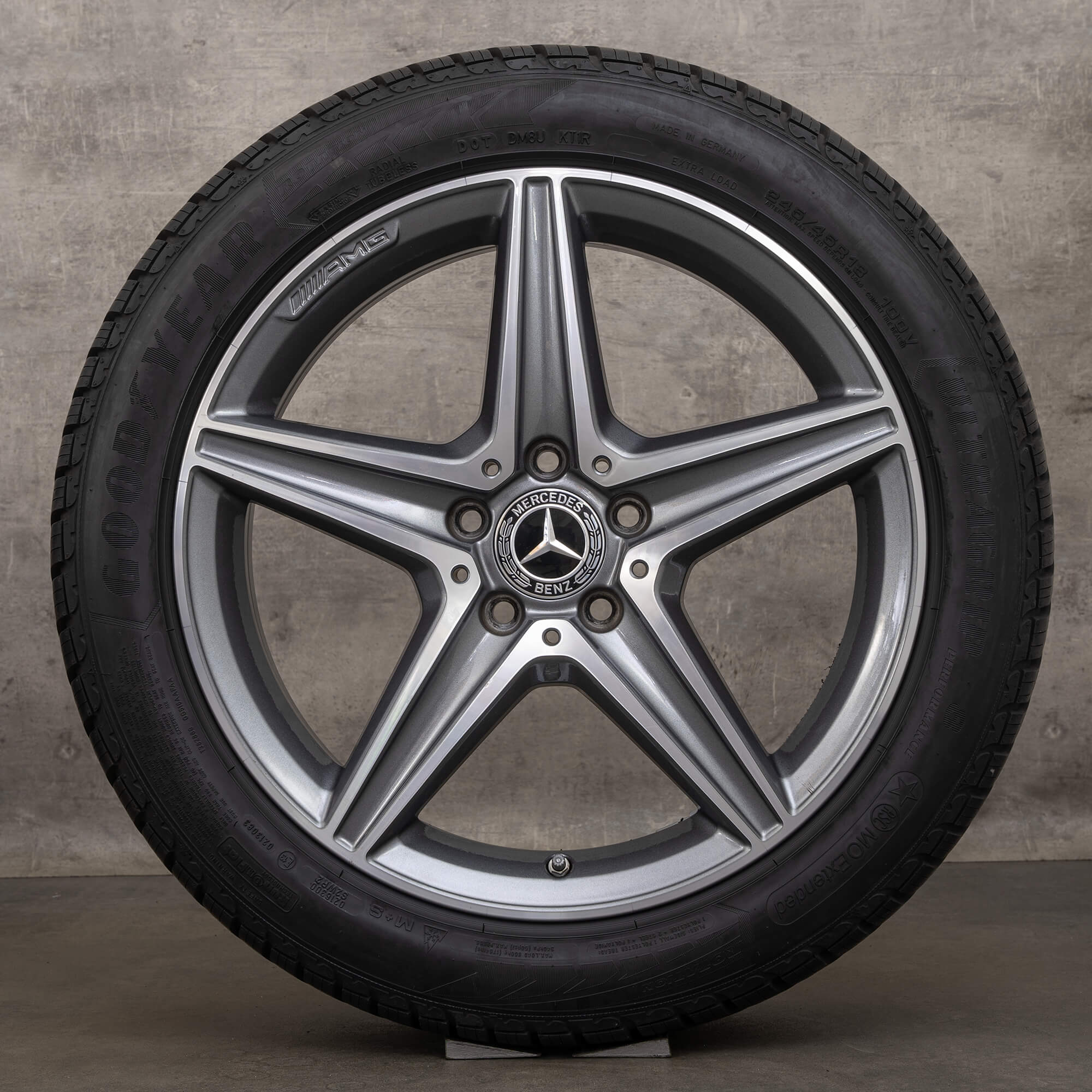 Jante anvelope de iarnă originale AMG Mercedes W213 S213 C238 18 inch