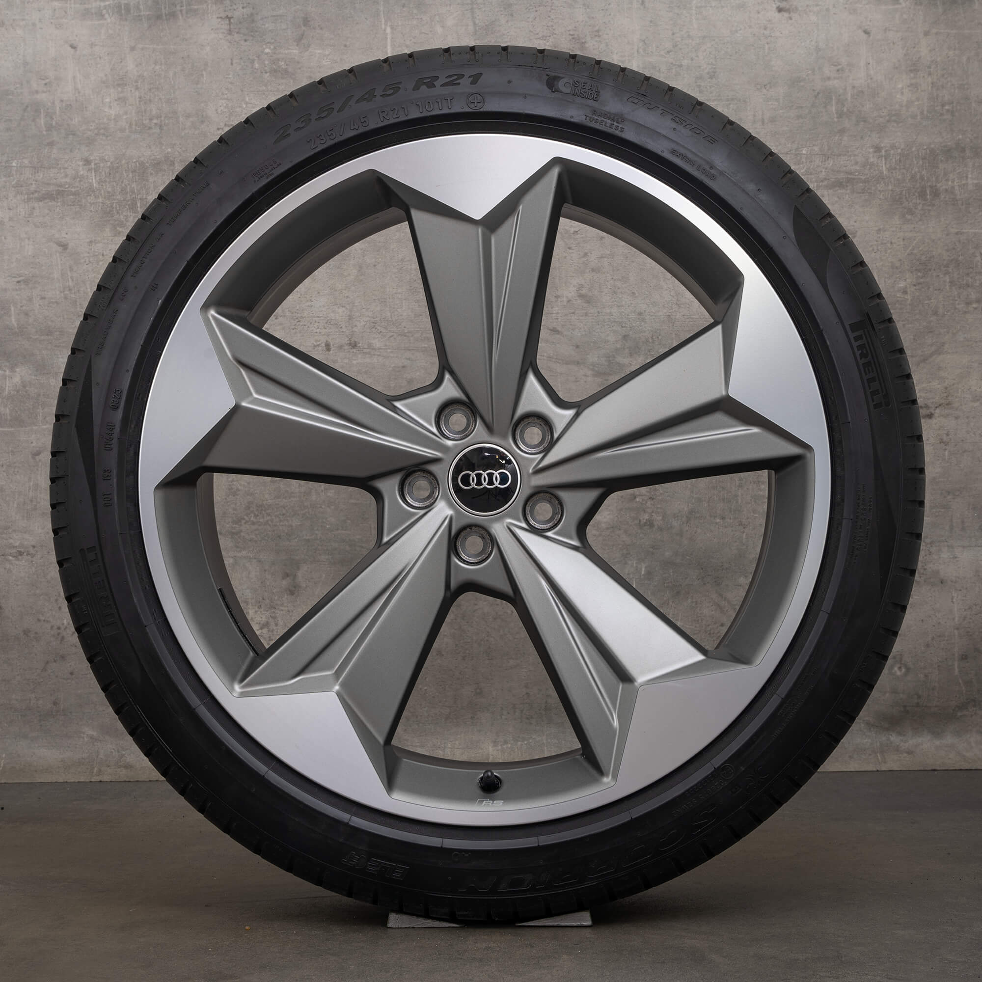 Originele Audi Q4 & Sportback SUV 21 inch velgen zomerbanden 89A601025 89A601025R Rotor Evo brons mat