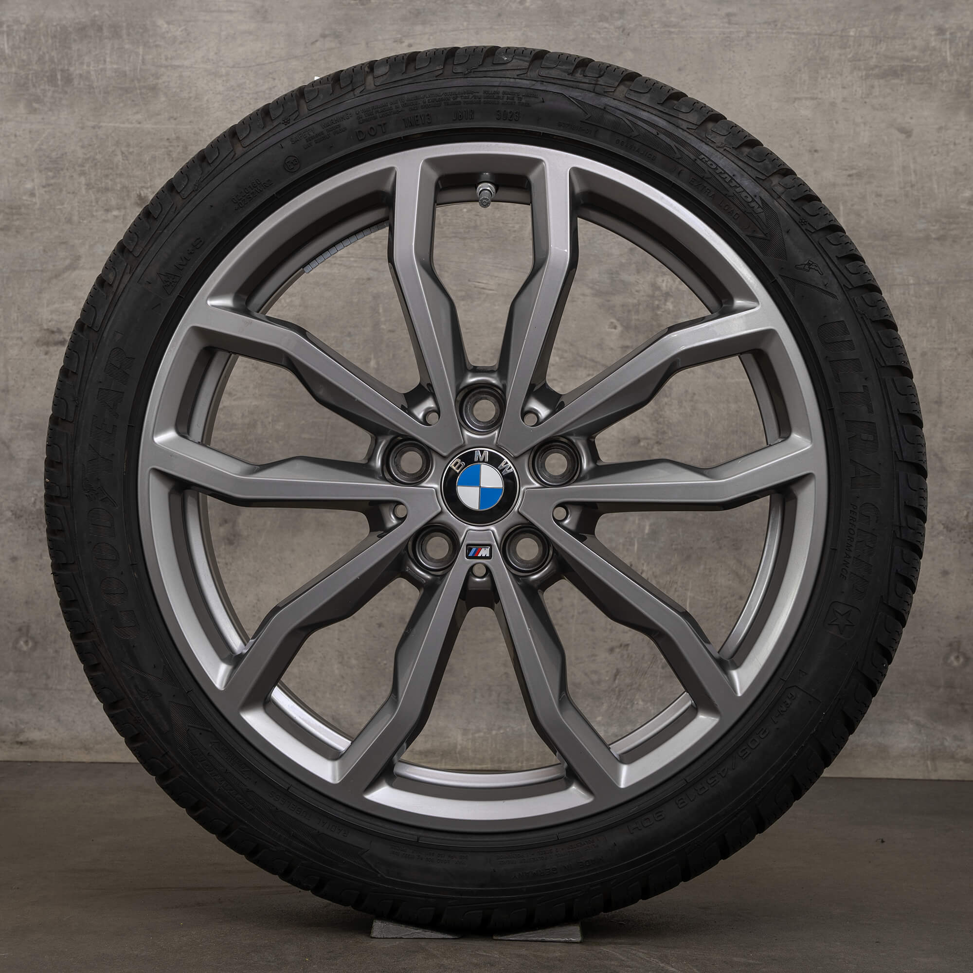 OEM BMW X1 X2 winter wheels 18 inch F48 F39 rims Styling 771 M 6877550 ferricgrey