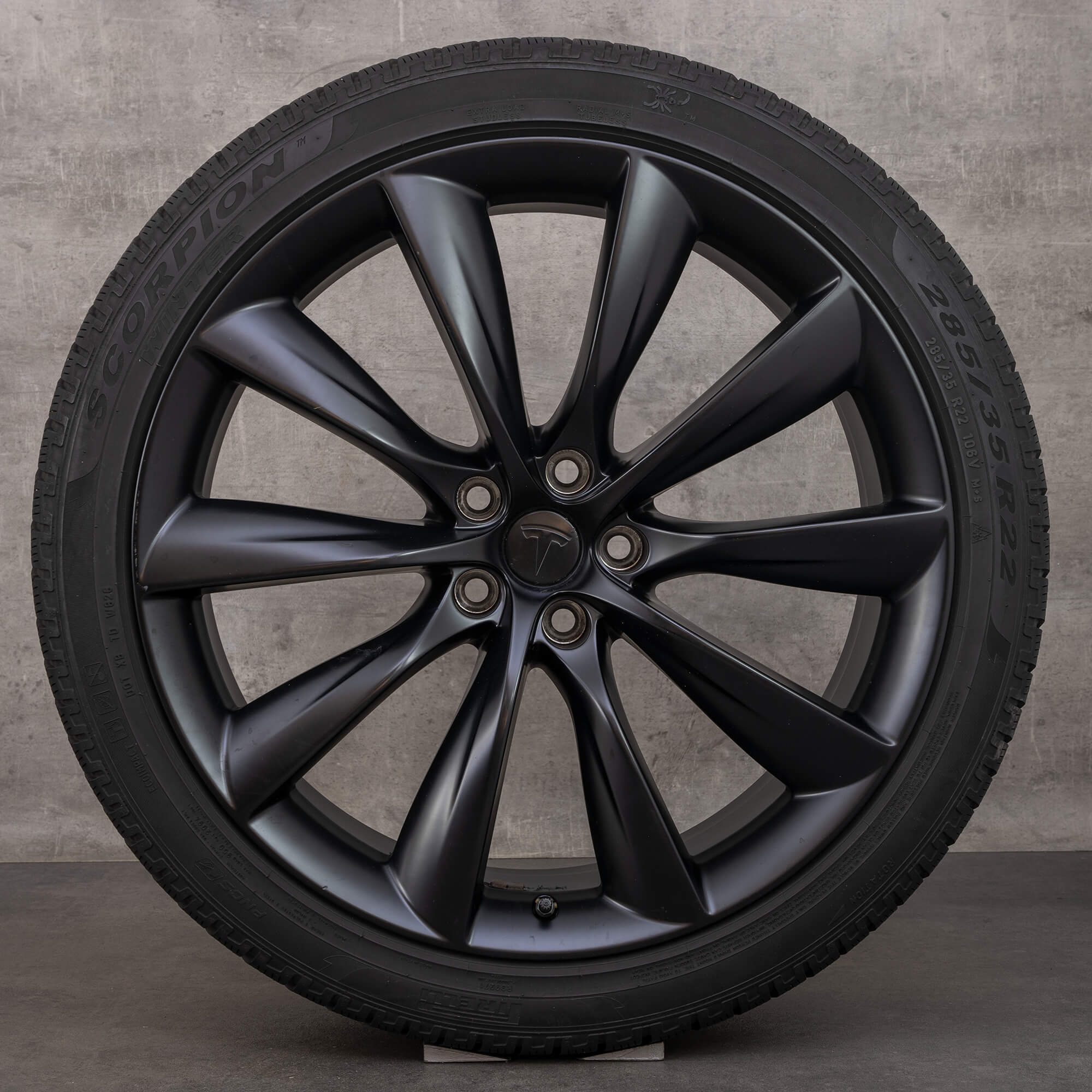 Tesla 22-tommers Model X felger vinterdekk komplette vinterhjul alloysfelger