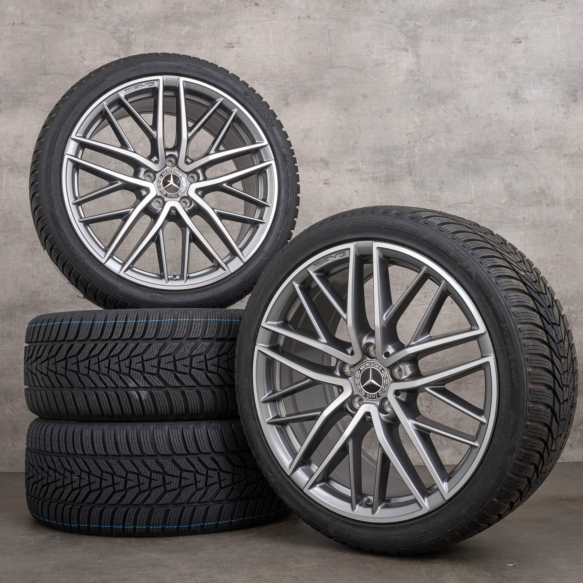 Originele AMG Mercedes Benz C-Klasse C43 velgen 19 inch W206 S206 winterwielen A2064012300 A2064012400 winterbanden NIEUW