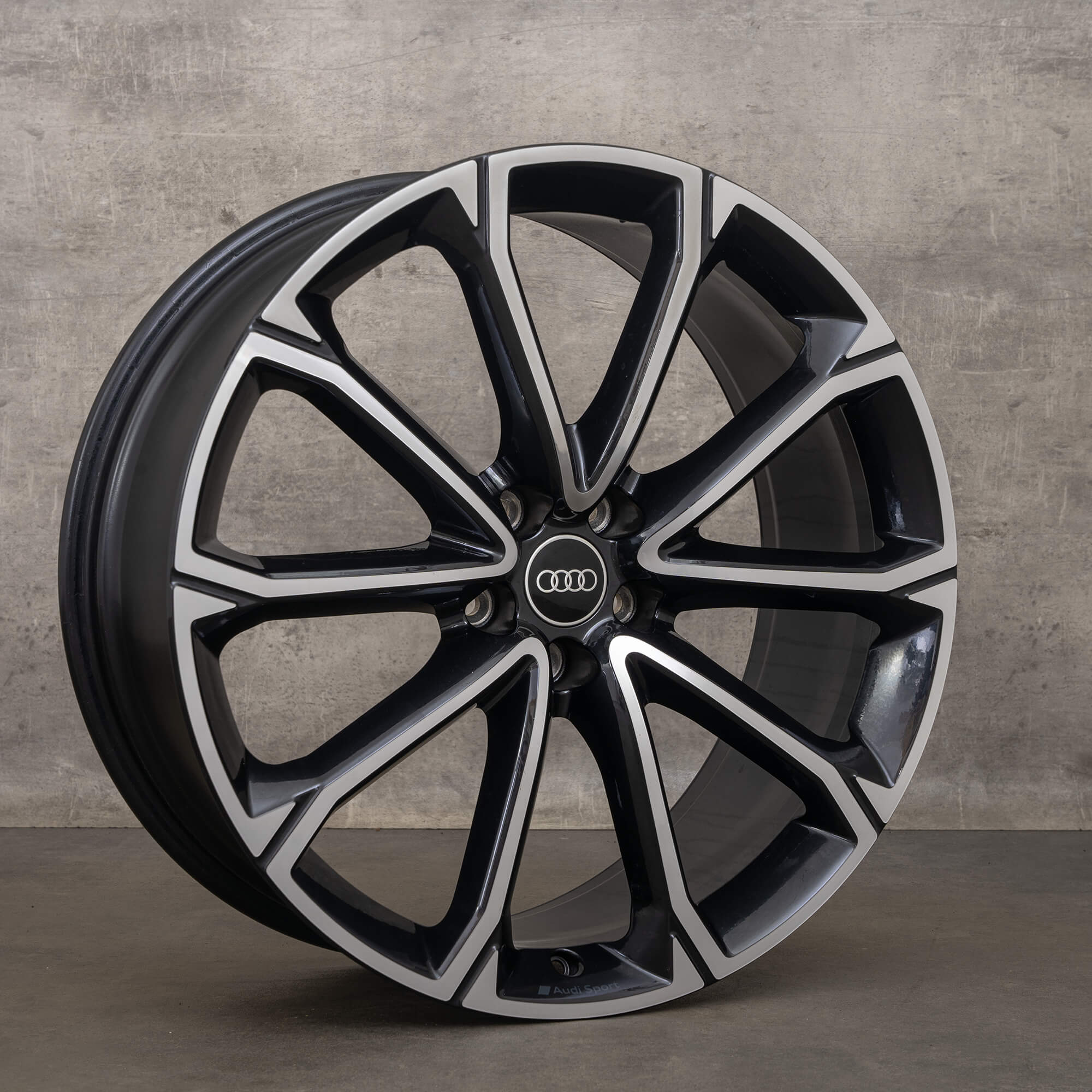 Aro original Audi Q3 RSQ3 F3 de 21 polegadas 83A601025AK aro alumínio preto alto brilho