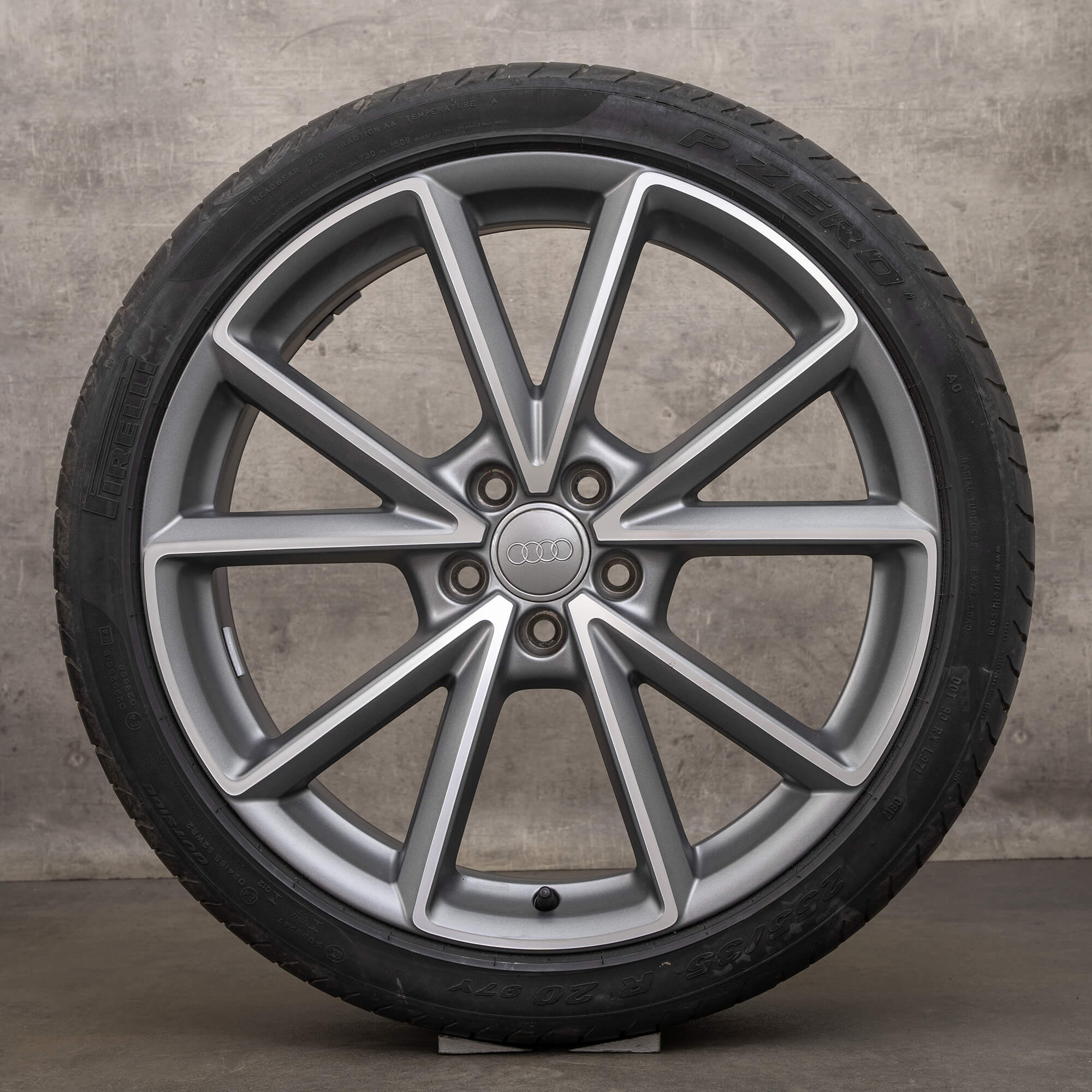 Jante originale Audi Q3 RSQ3 8U 20 inch anvelope de vara 8U0601025AK titan mat