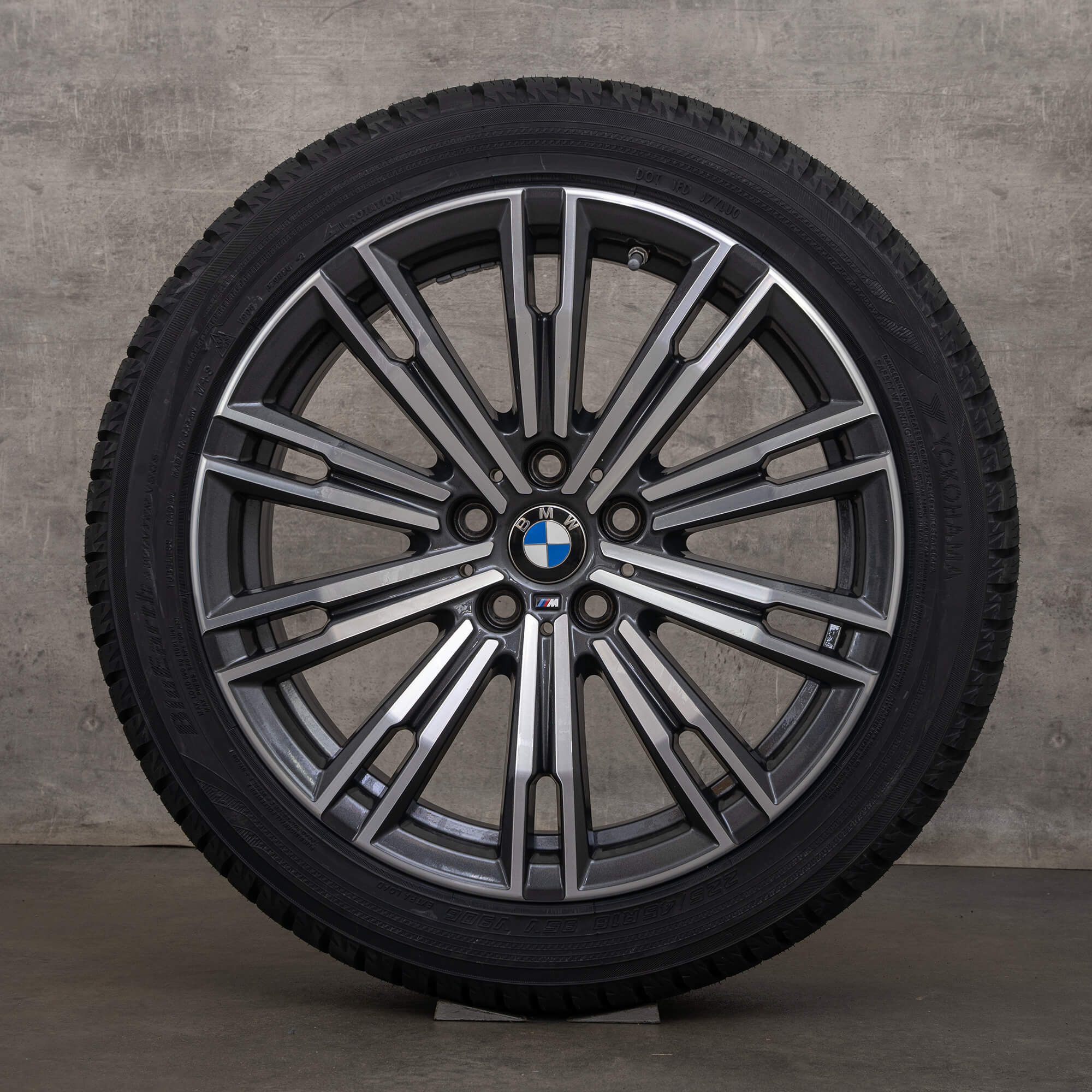 Jante originale BMW Seria 2 3 4 iarna 18 inch G42 G20 G21 G22 G23 jante 790 M 8089890 8089891 orbit gri lucios