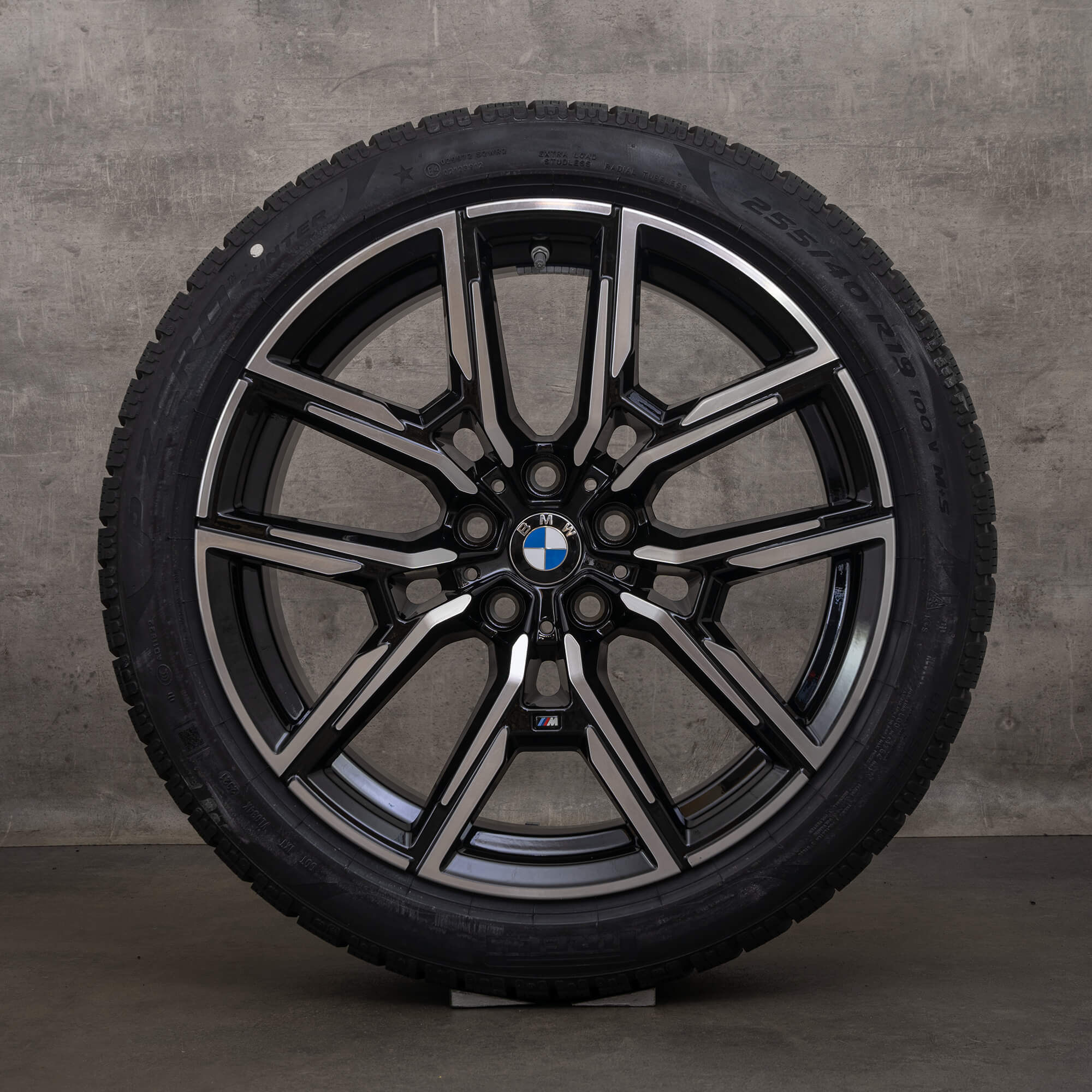 Cerchi originali BMW Serie 4 i4 estivi G26 da 19 pollici 8747304 8747305 Styling 859 M Jet Black lucidato NUOVO