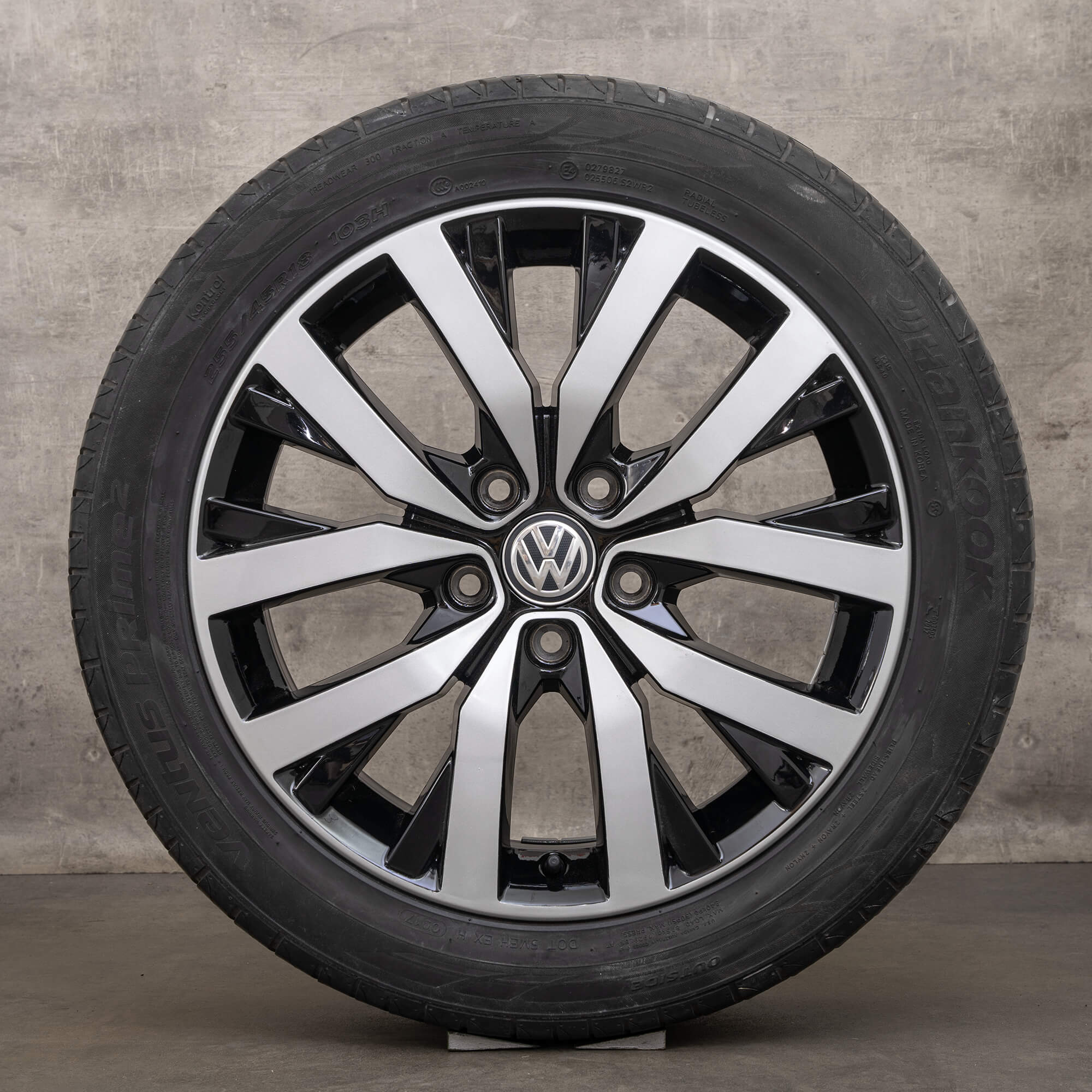 Jantes de pneus inverno originais VW T5 T6 T6.1 18 polegadas 7E0601025H Toluca