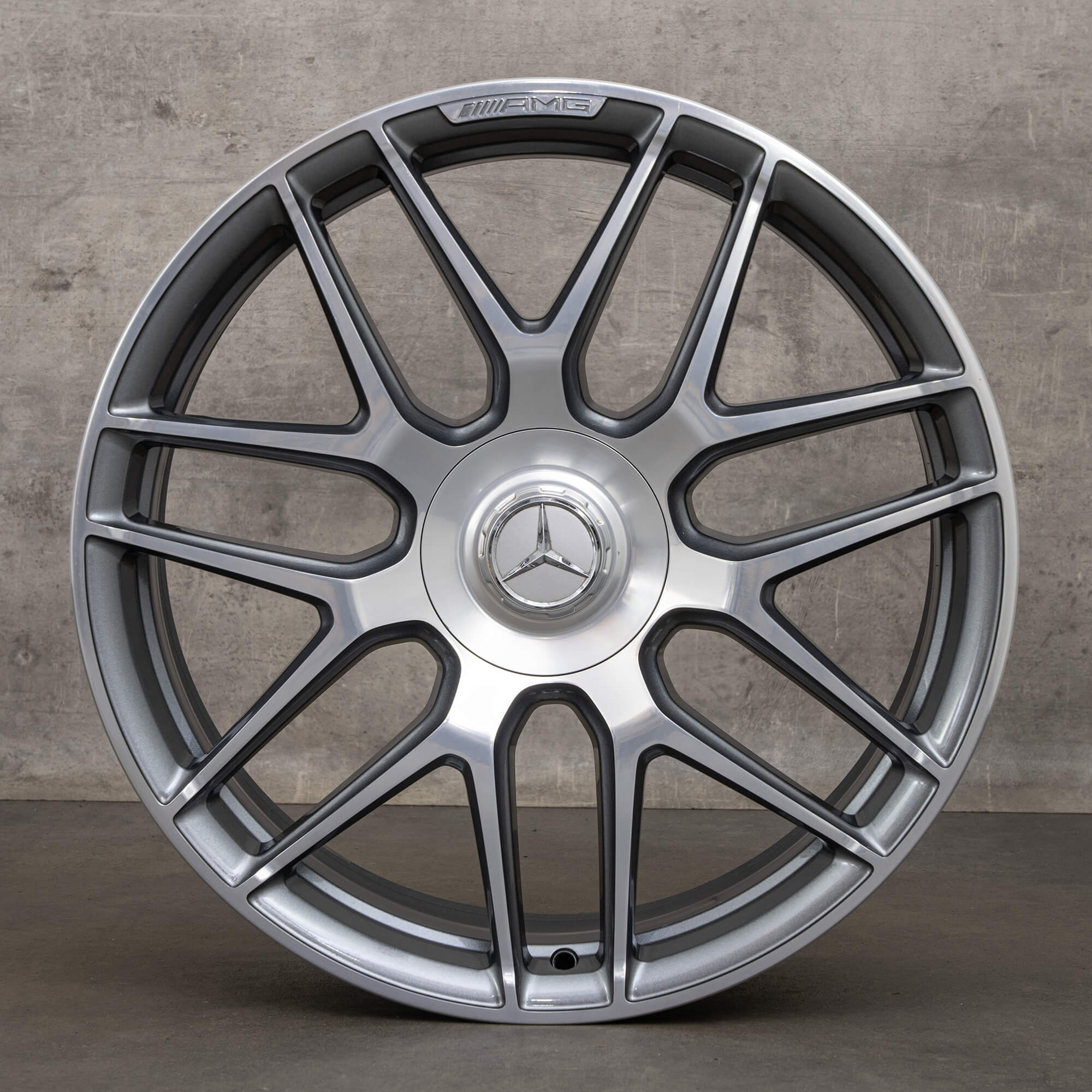 Original Mercedes Benz S-Klasse S63 S65 AMG Felgen 20 Zoll W222 A2224014200 A2224014300 himalaya grey glanzgedreht