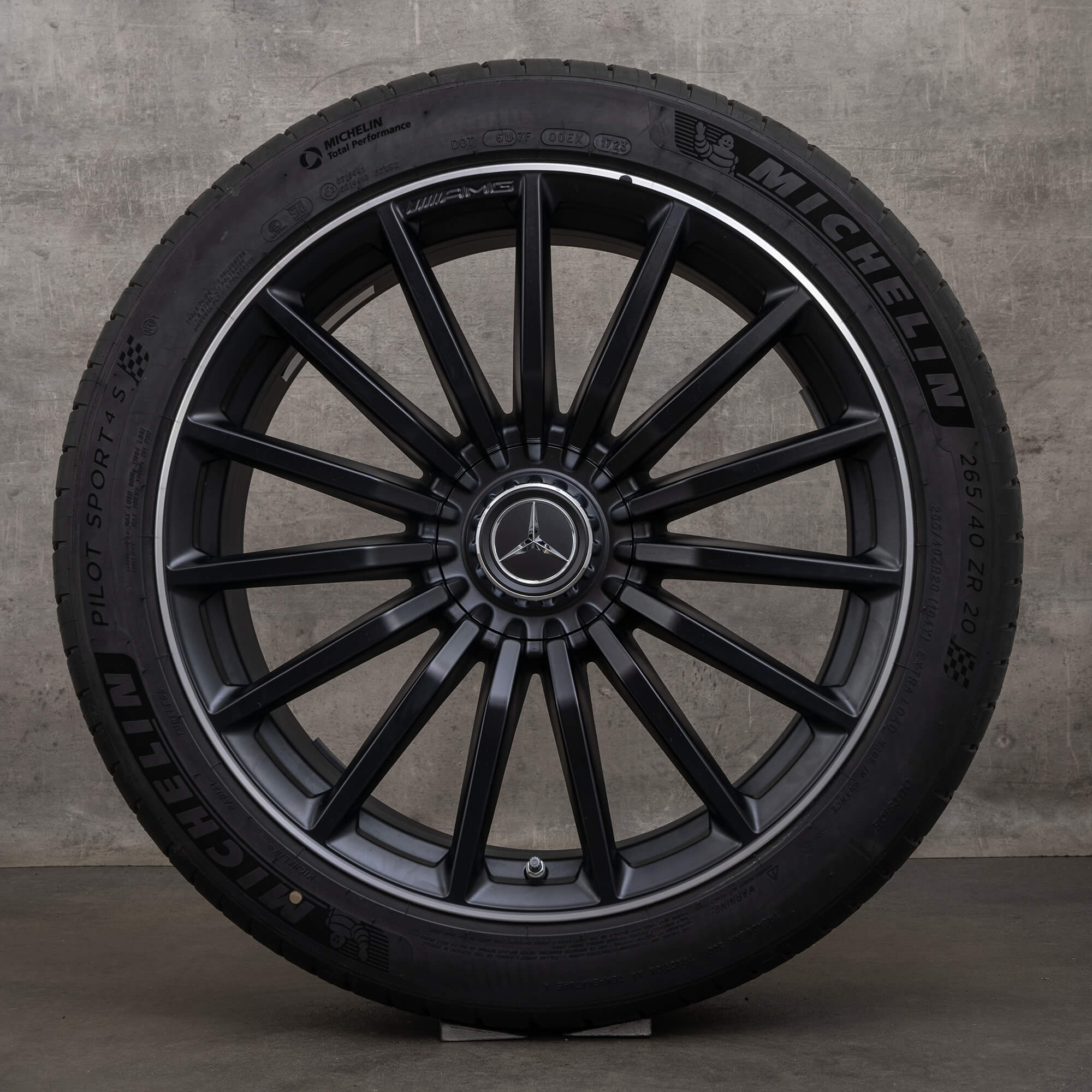 Original Mercedes Benz AMG GT 43 53 63 S Felgen 20 Zoll X290 Sommerräder A2904012100 A2904010700 schwarz matt glanzgedreht