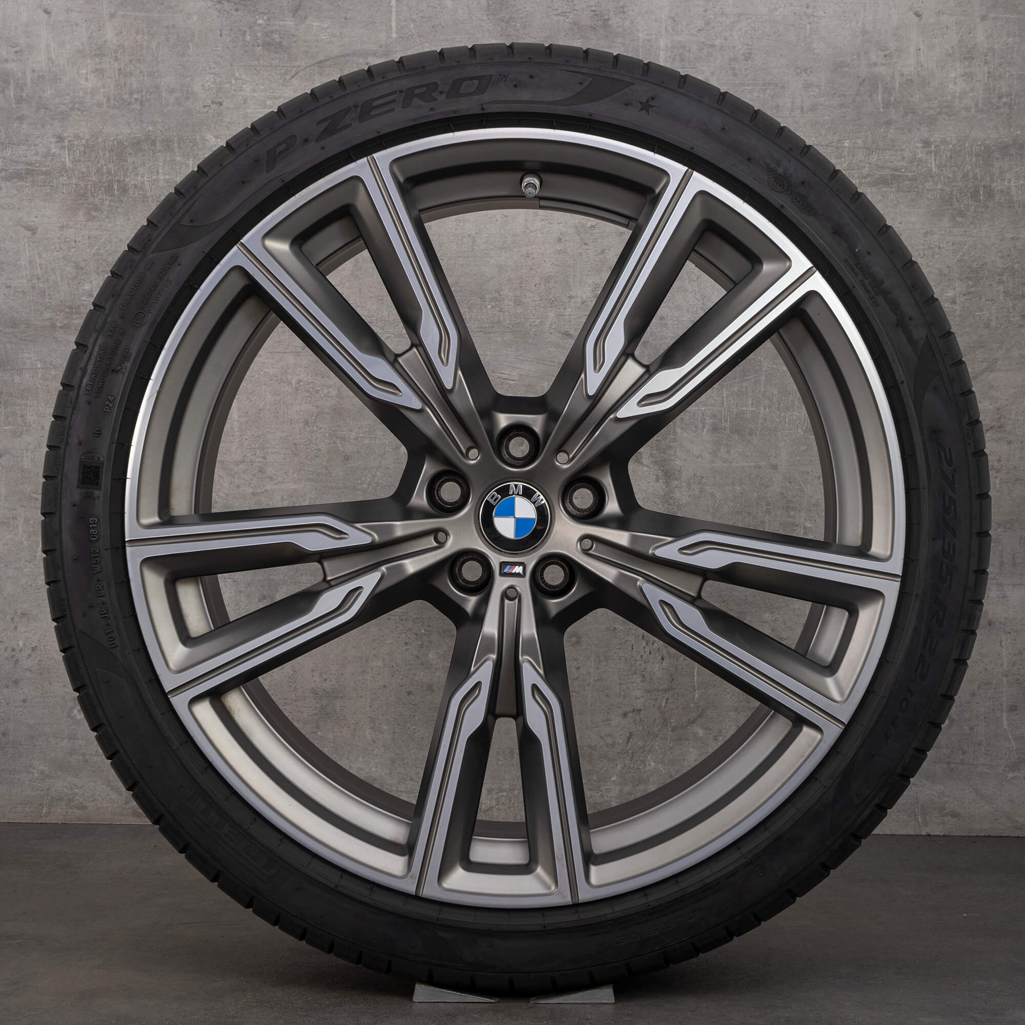 BMW 22 inch rims X5 G05 X6 G06 styling M747 summer tires wheels alloy rims