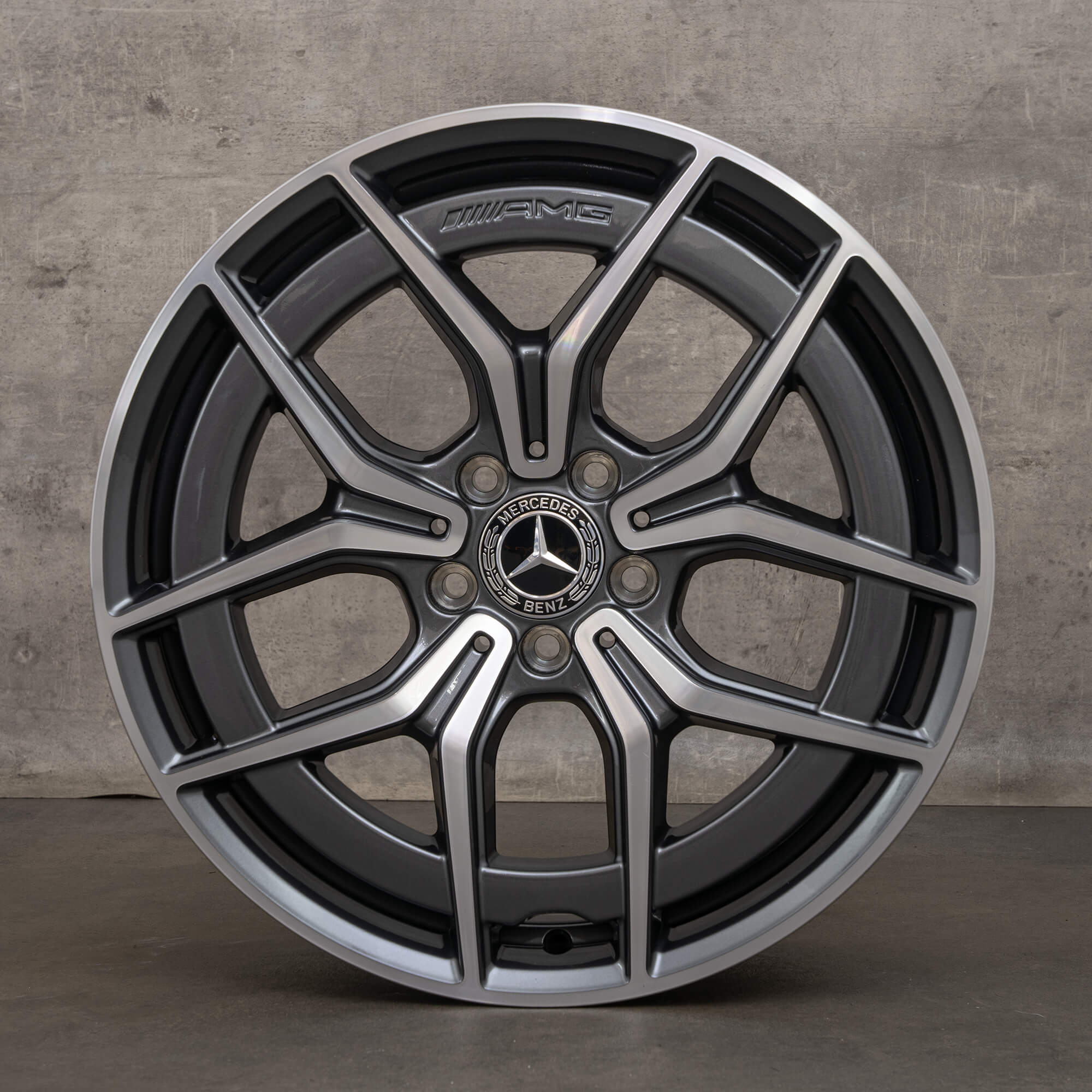 Originální ráfky Mercedes Benz třídy E AMG 19 palců W213 S213 C238 A238 A2134016500 himalaya grey glossy NOVÉ