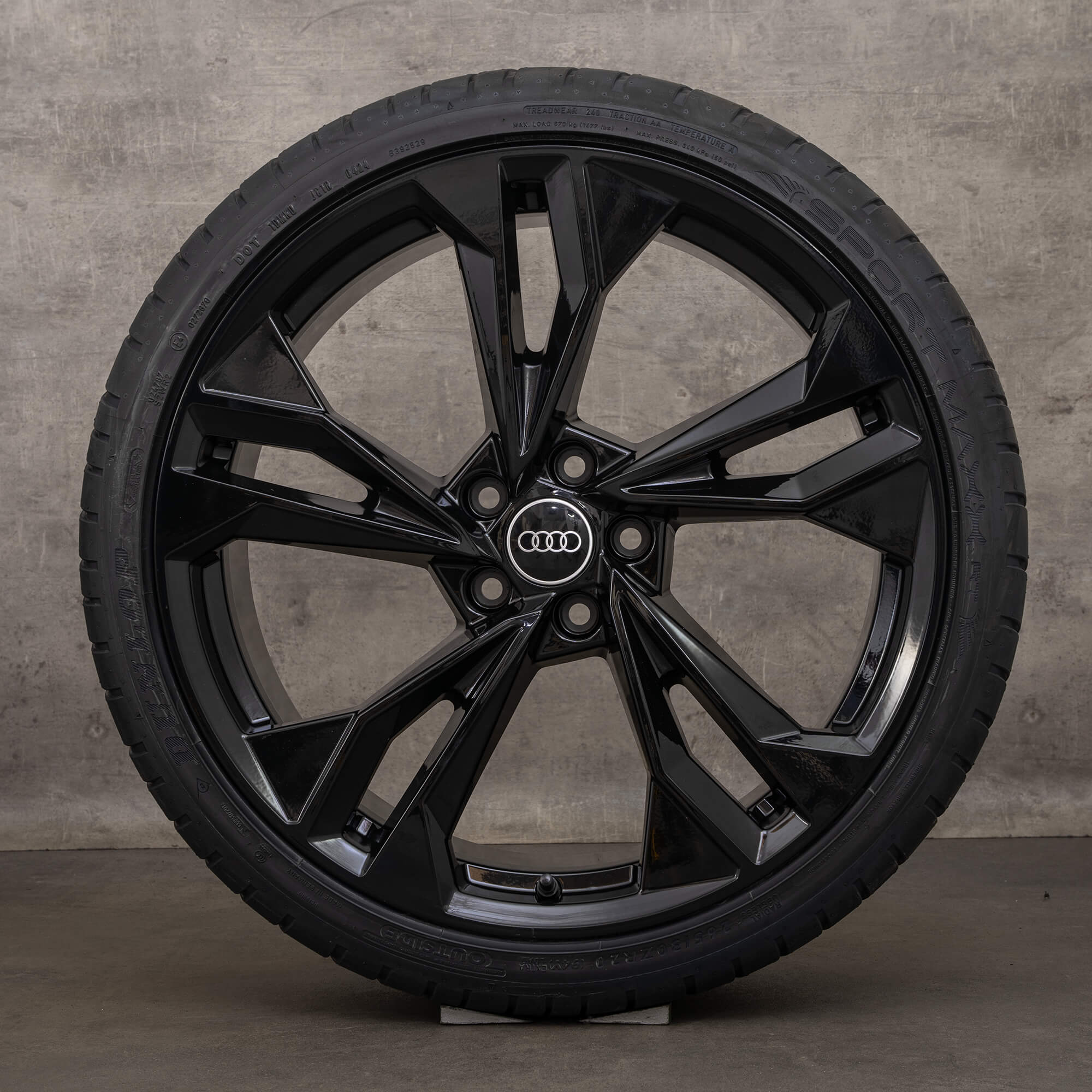 OEM Audi A5 S5 F5 8W B9 20 inch winter tires 8W0601025EQ rims black NEW