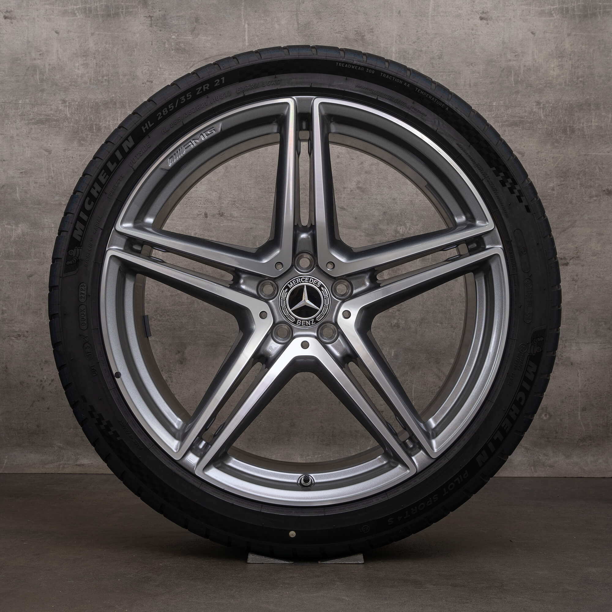 OEM Mercedes Benz S-Class S63 AMG rims 21 inch W223 E-Performance summer wheels A2234012100 A2234012200