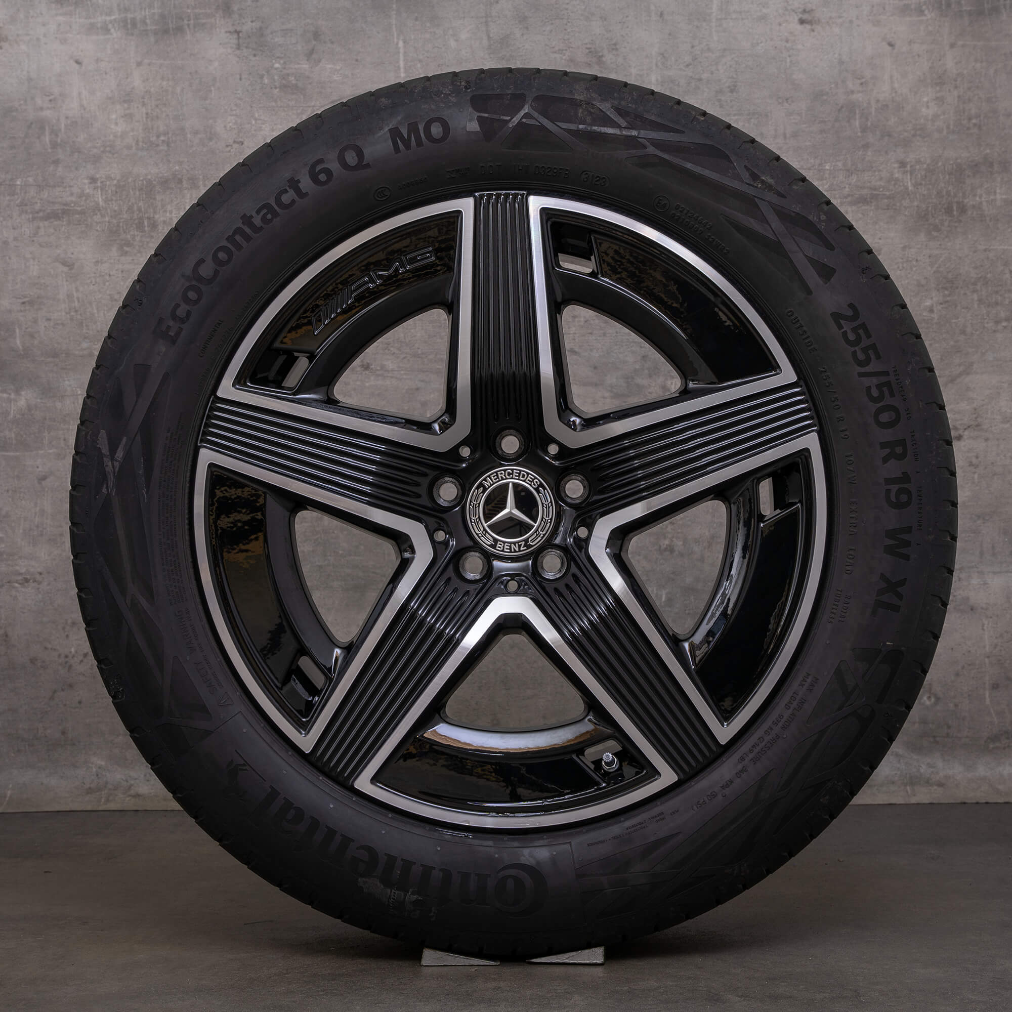 OEM Mercedes Benz GLC AMG rims 19 inch C254 X254 summer wheels A2544010400 A2544010500 black glossy turned