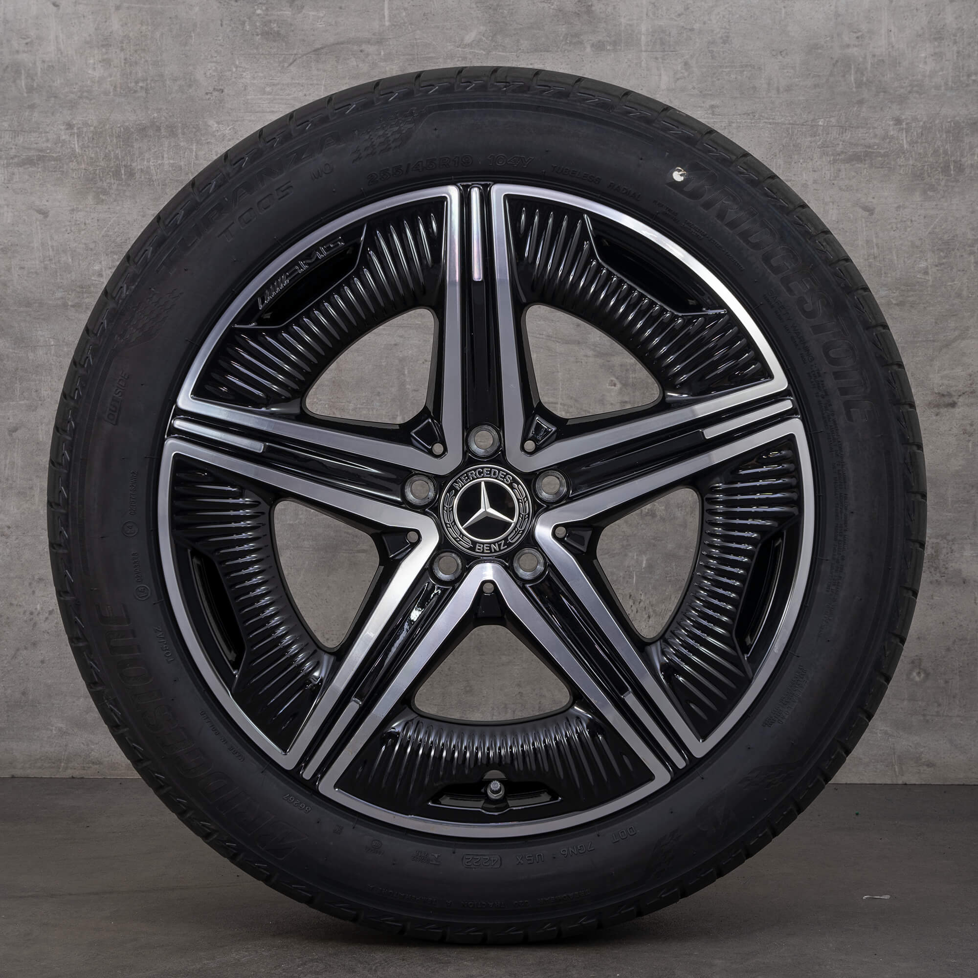 AMG 19 inch rims Mercedes EQE V295 summer tires wheels A2954012200