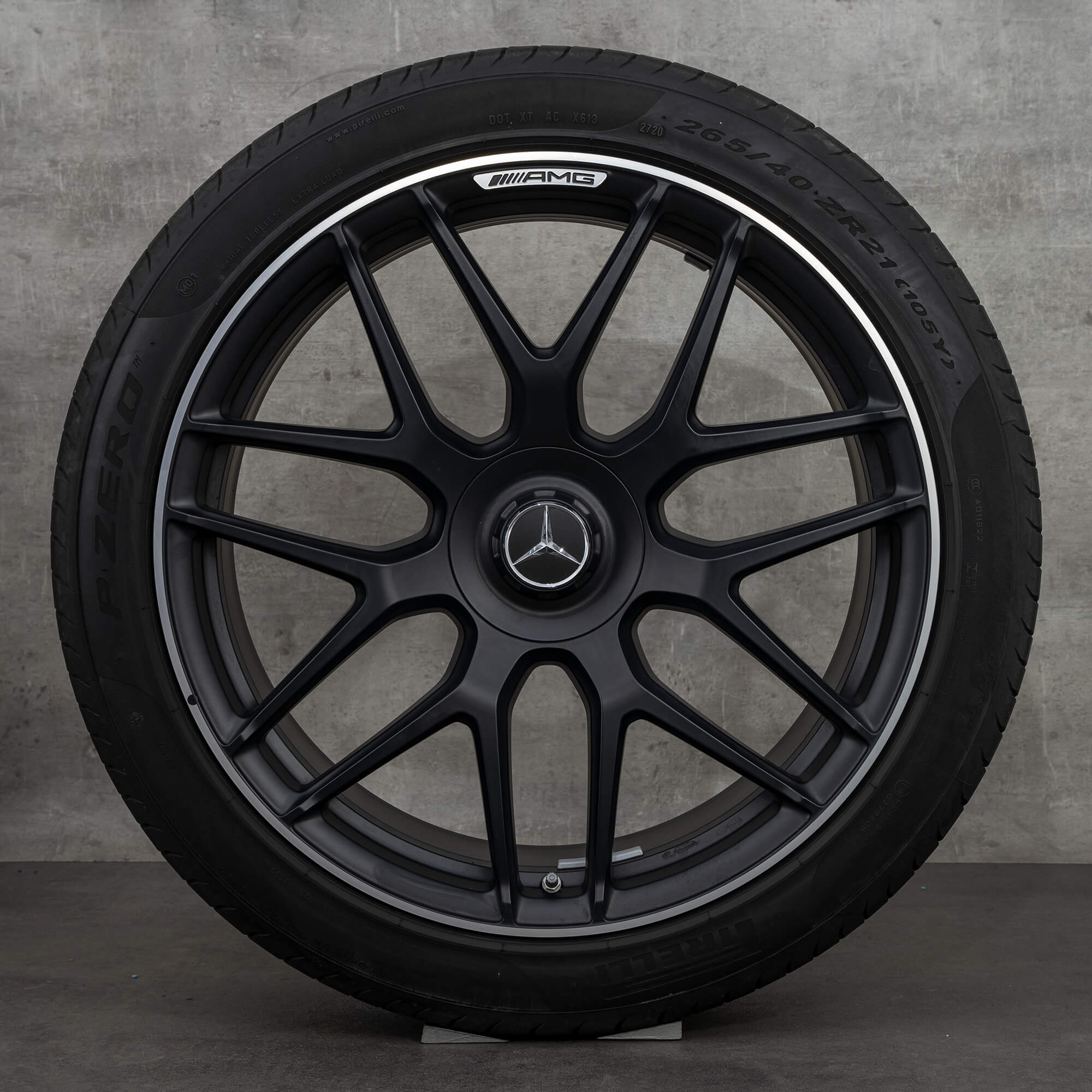 21 tommer fælge Mercedes GLC AMG GLC 63 C253 X253 sommerdæk sommerhjul 6 mm