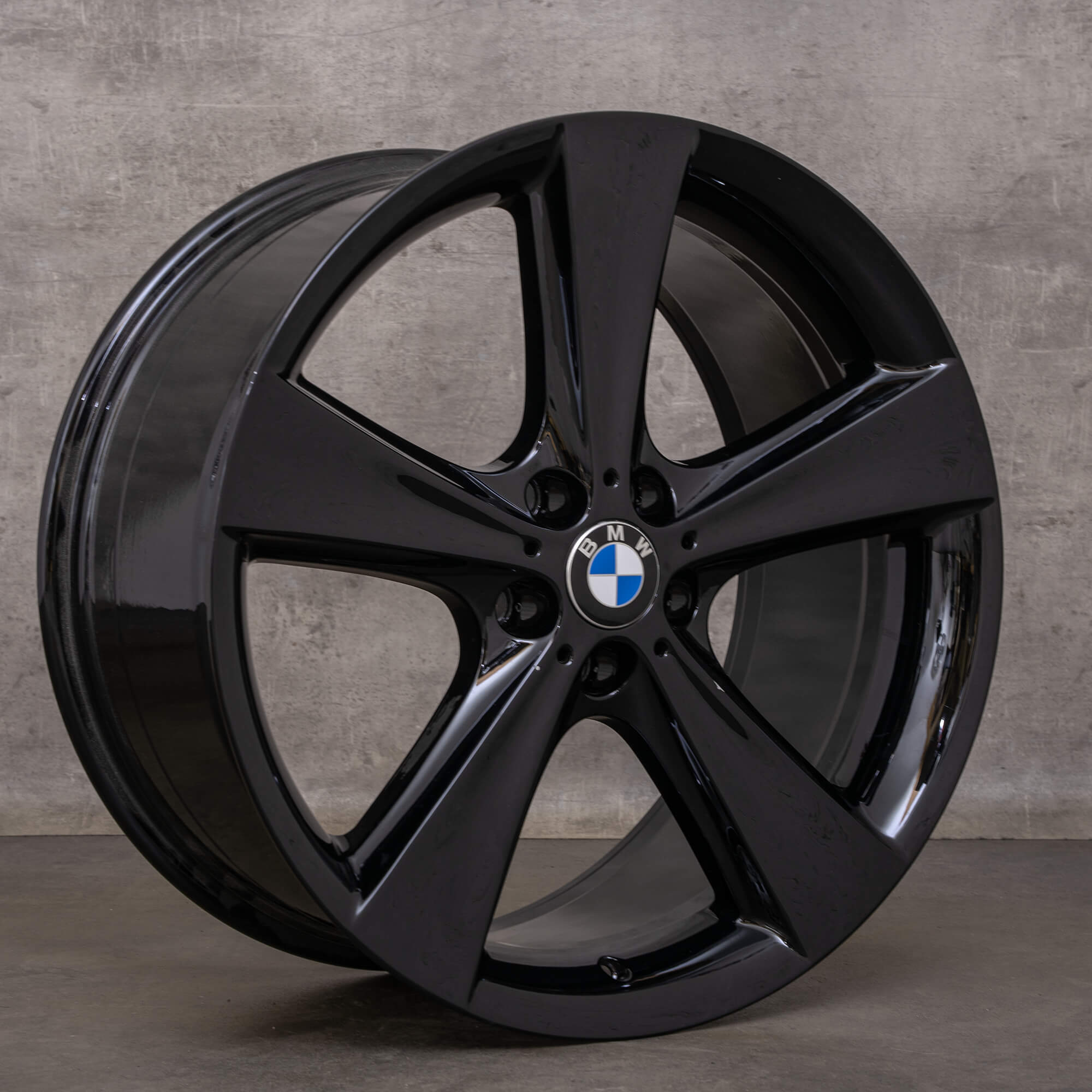 Original BMW X5 X6 rueda de 21 pulgadas E70 F15 F16 Styling 128 6859425 negro pintado