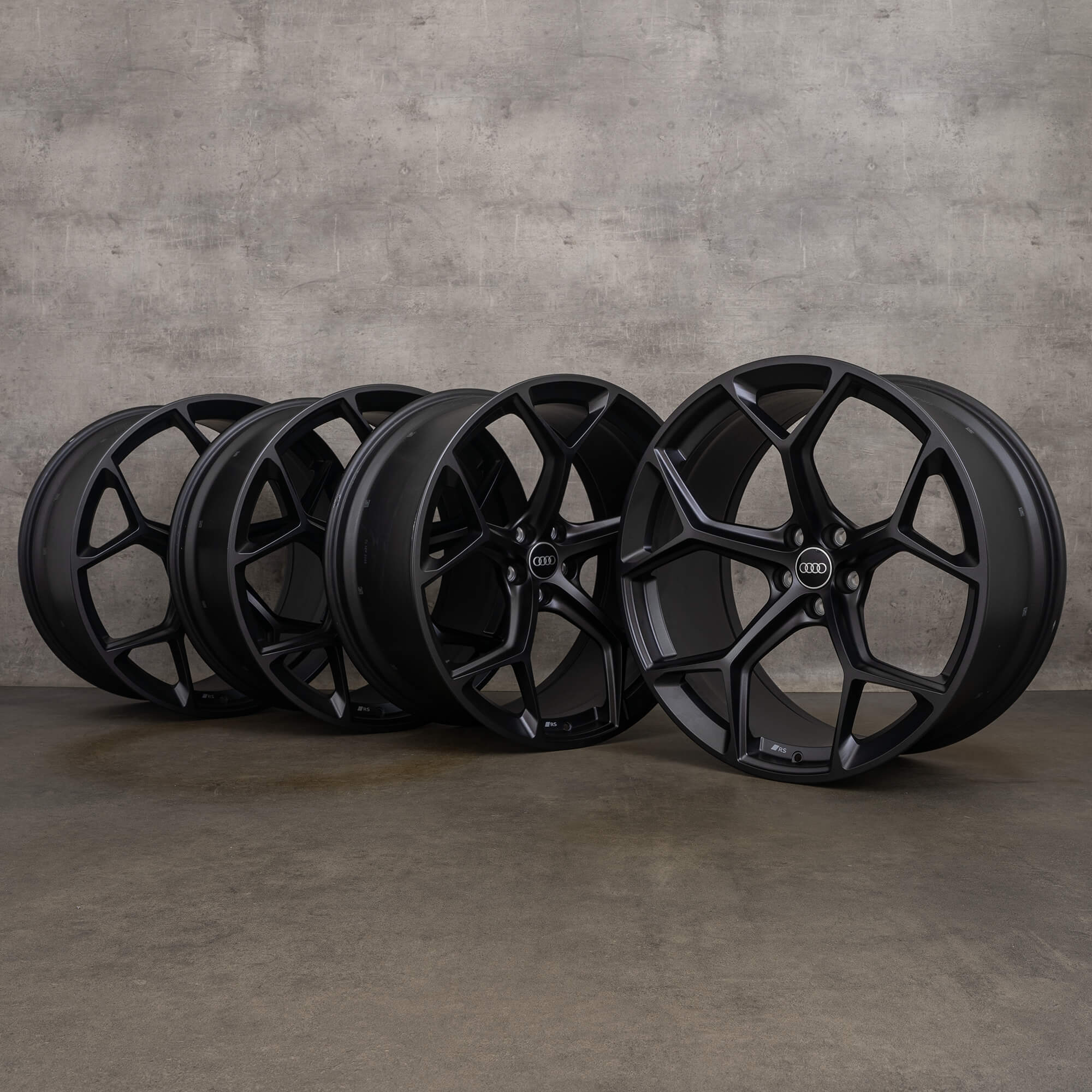 OEM Audi RS6 RS7 rims 22 inch 4K C8 Performance 4K0601025CQ black matt NEW